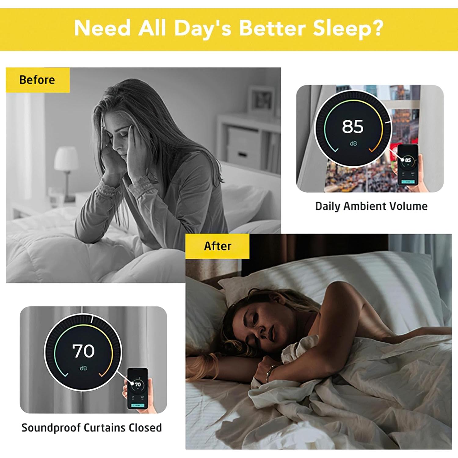 Cortinas Opacas NICETOWN 106.68x160.02 cm Grises Aislantes