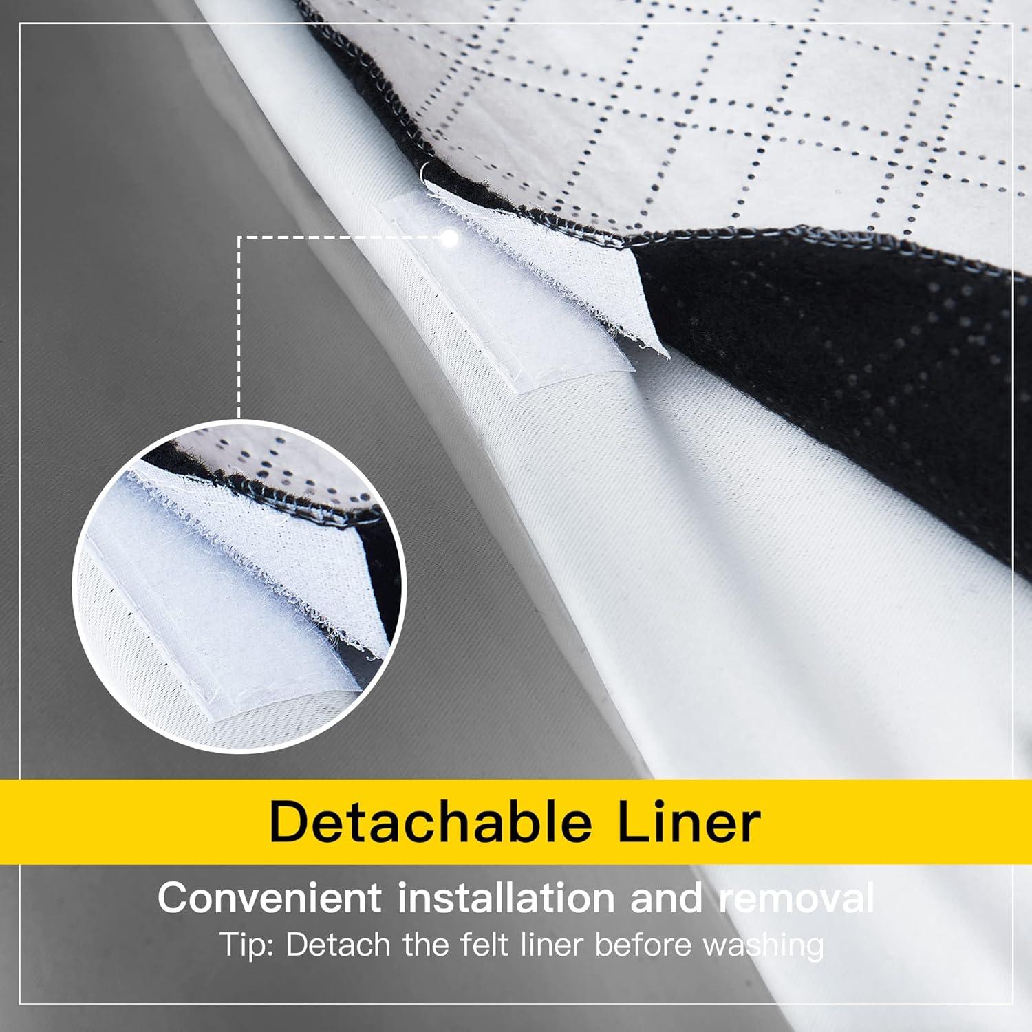 Cortinas Opacas NICETOWN 106.68x160.02 cm Grises Aislantes