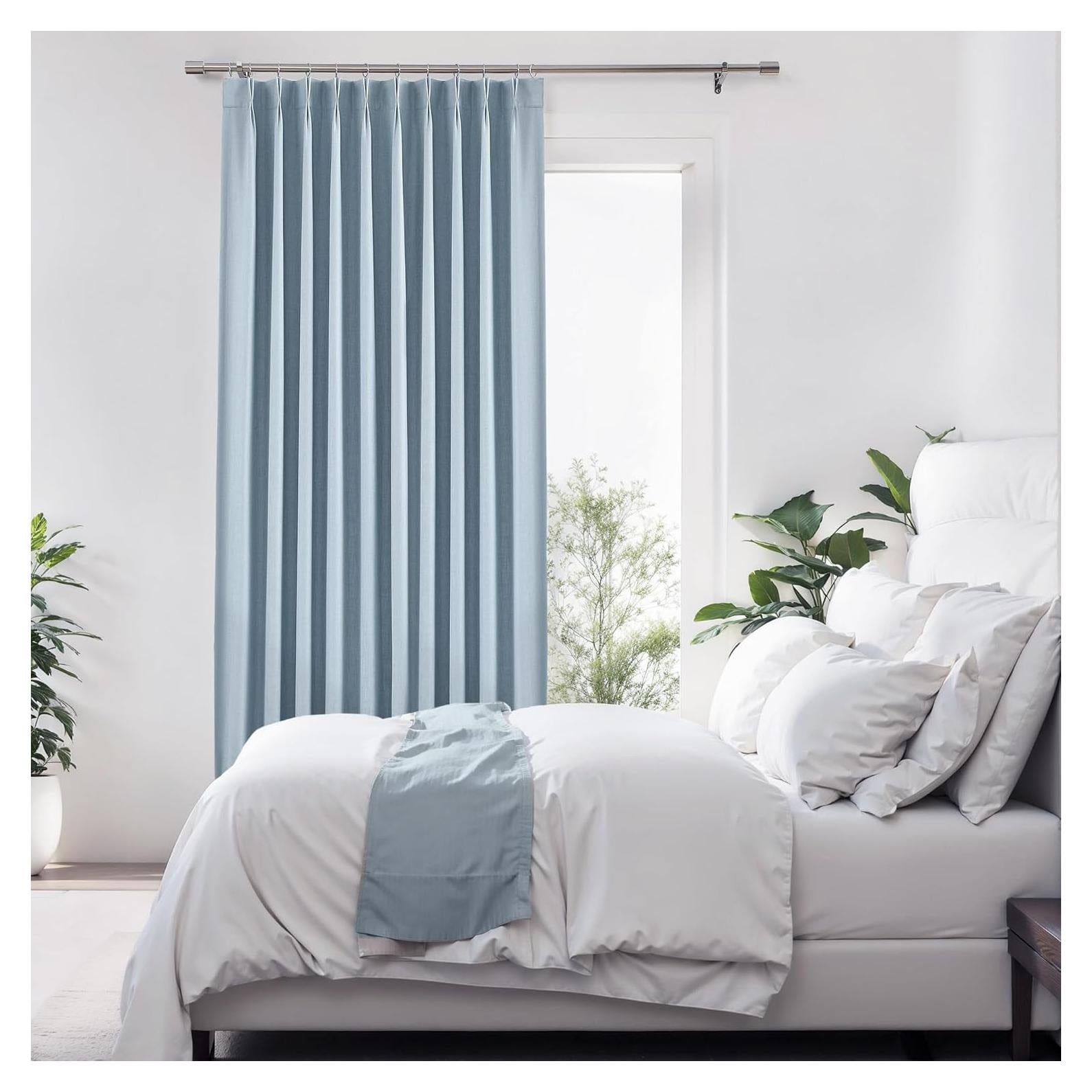 Cortina Plisada Opaca Central Park 60x102cm Azul Polvoriento