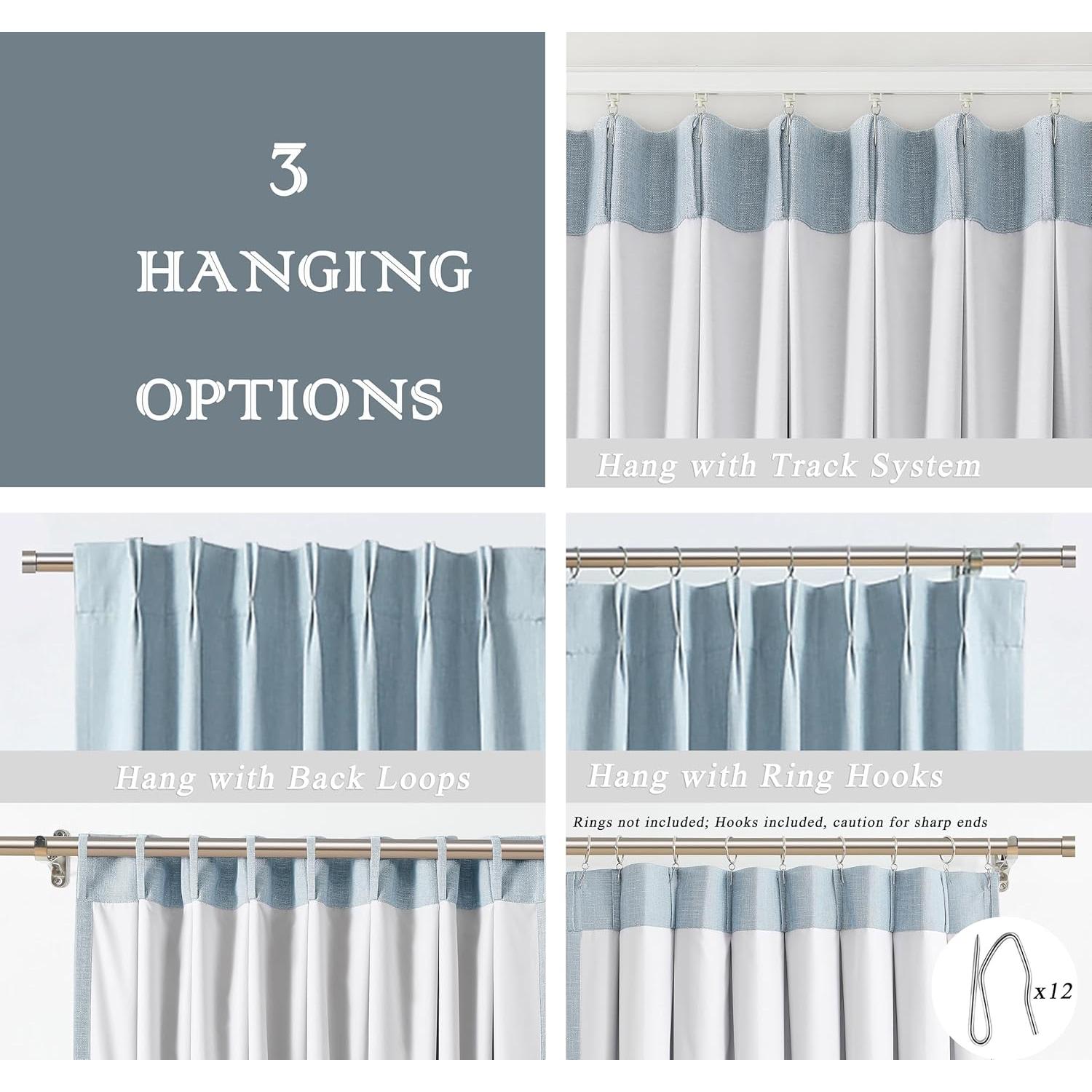 Cortina Plisada Opaca Central Park 60x102cm Azul Polvoriento