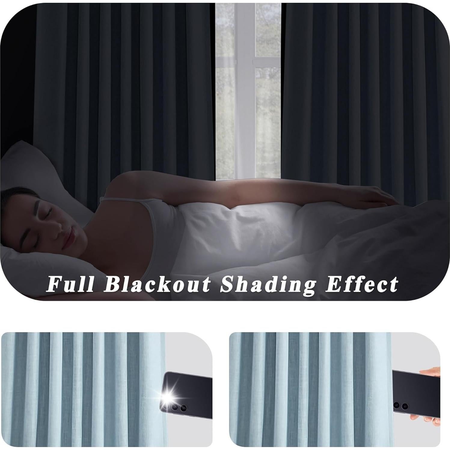 Cortina Plisada Opaca Central Park 60x102cm Azul Polvoriento