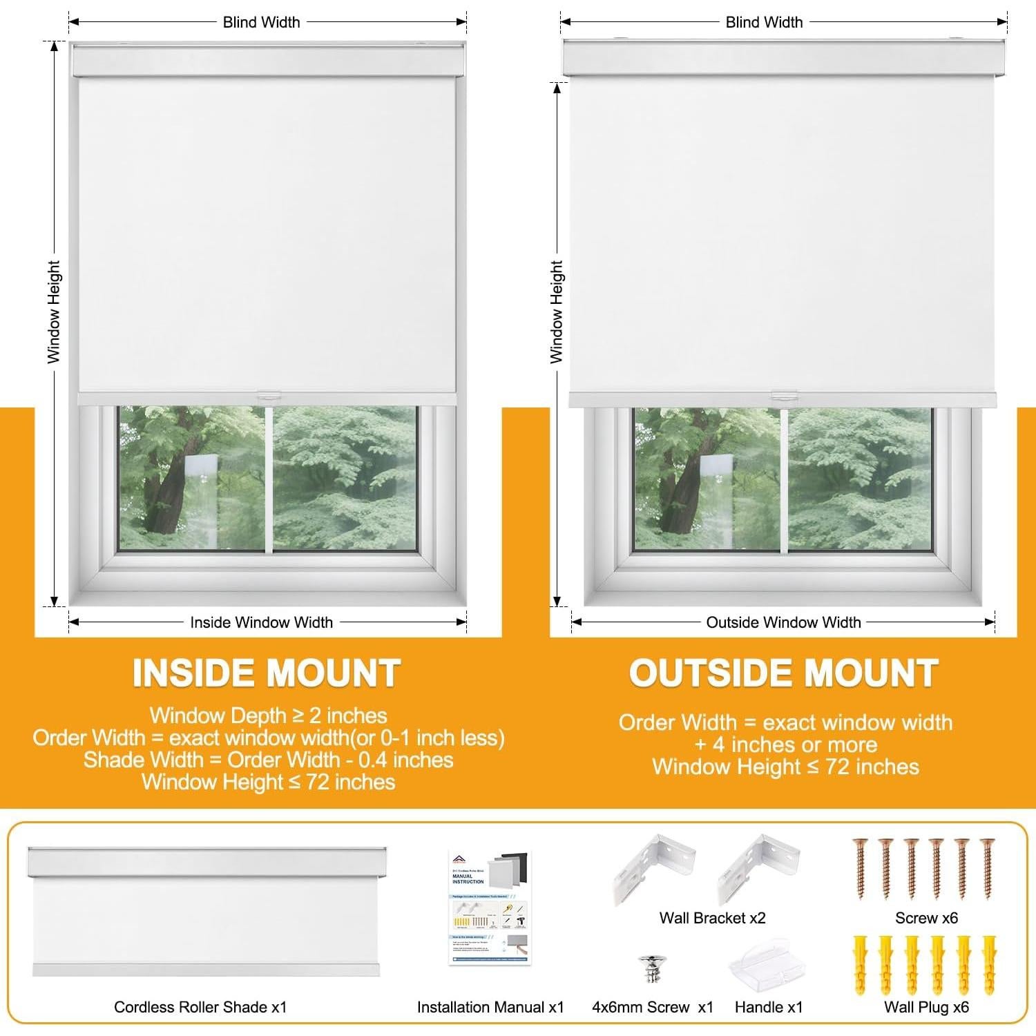 Persiana enrollable blackout Hidpriva 114.3x182.9 cm blanca