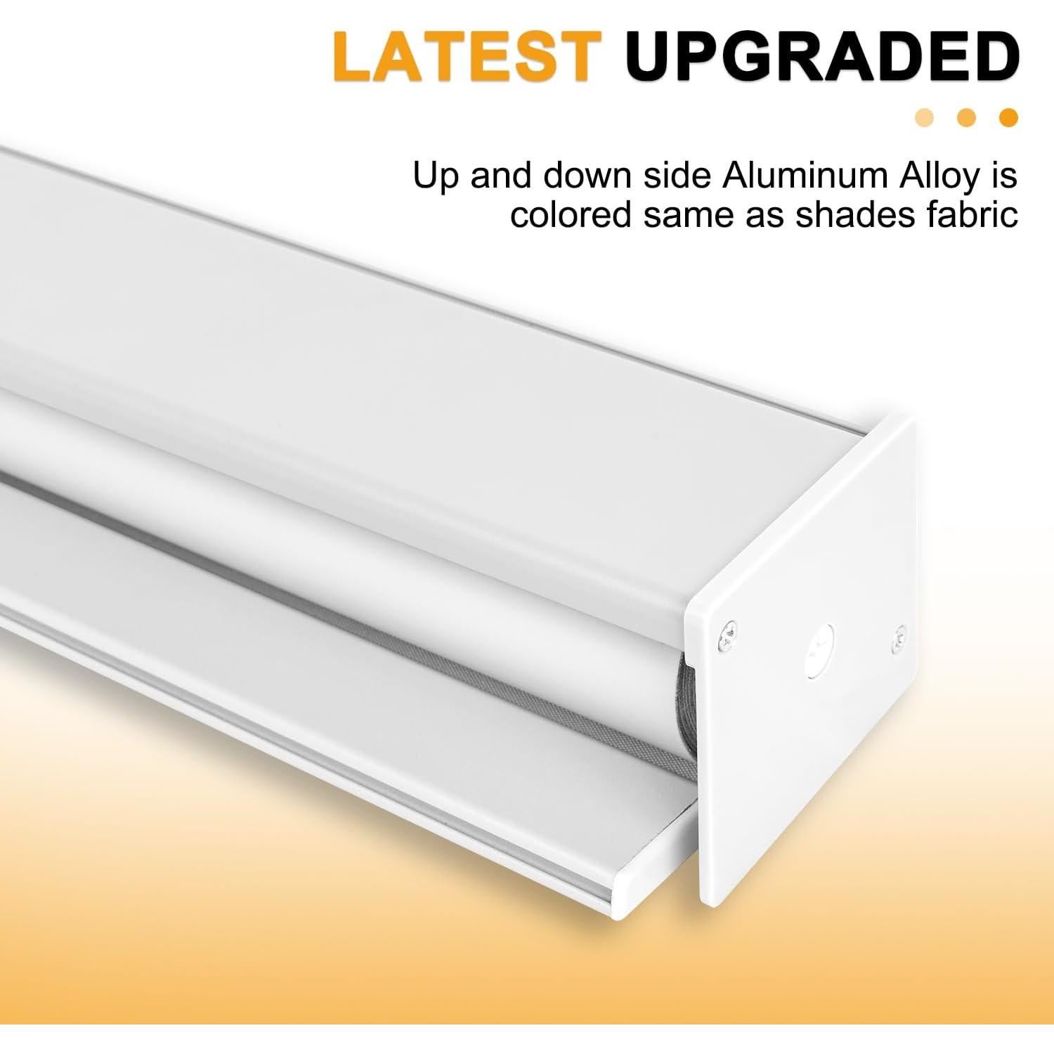 Persiana enrollable blackout Hidpriva 114.3x182.9 cm blanca