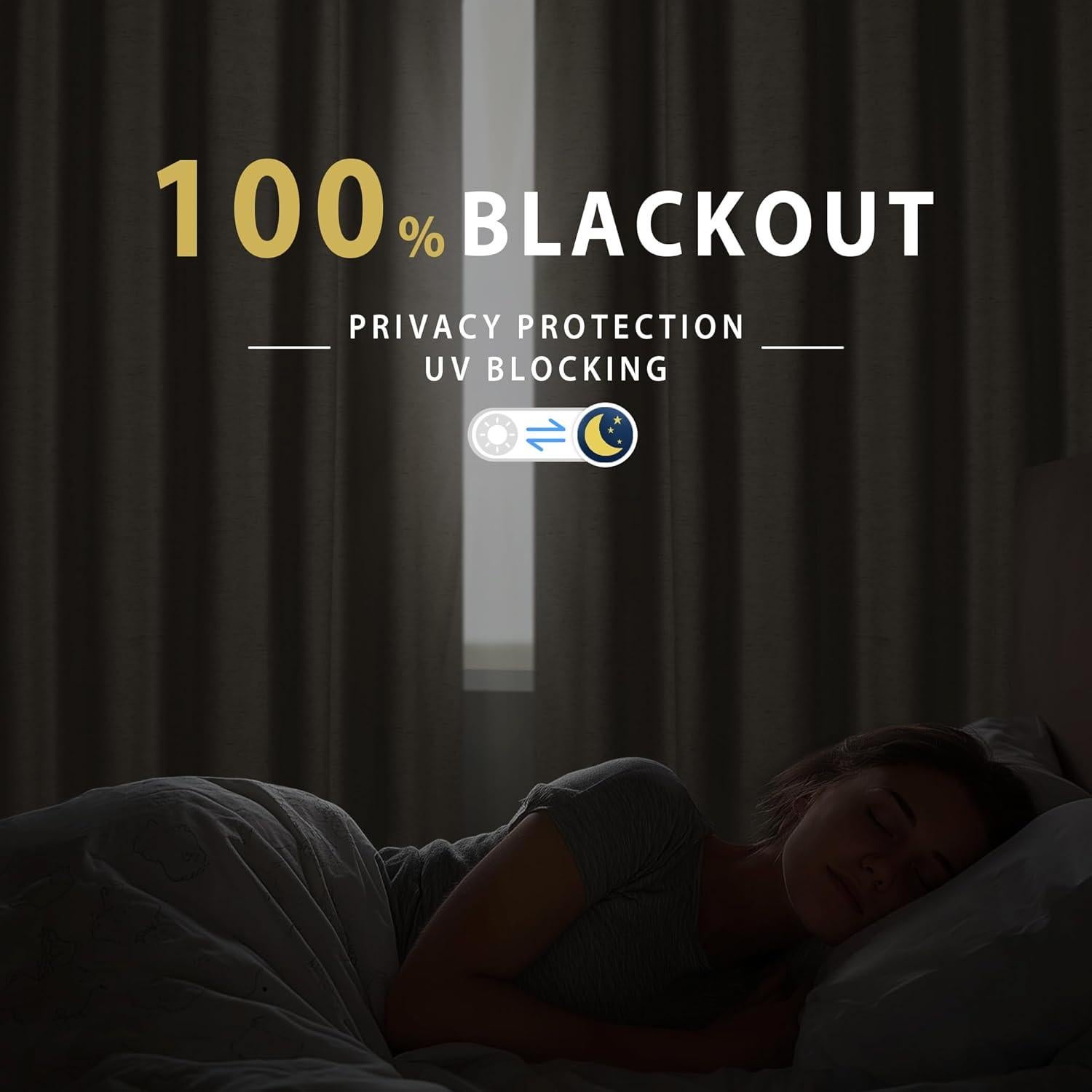 Cortinas Opacas HESTIA de Lino 132x198 cm 2 Paneles Gris