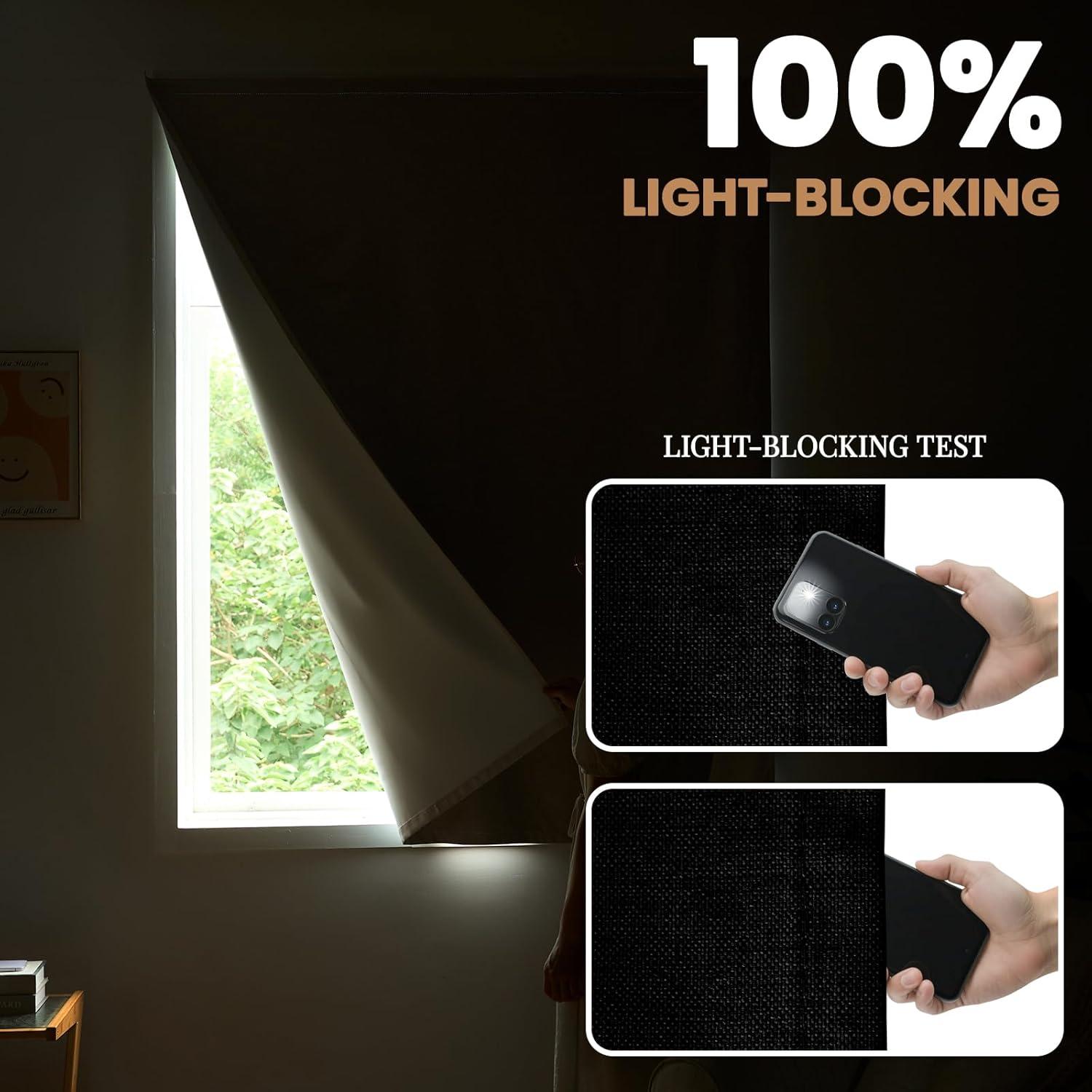 Cortina Adhesiva Opaca Jilron 116.84x152.4 cm Negra