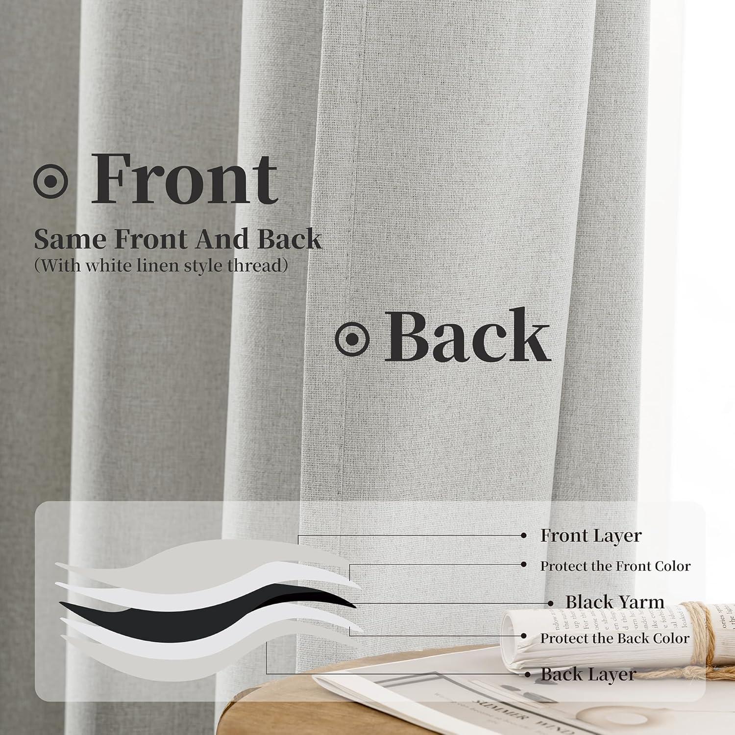 Cortinas Opacas KangBang 132x274 cm Gris Claro - 2 Paneles