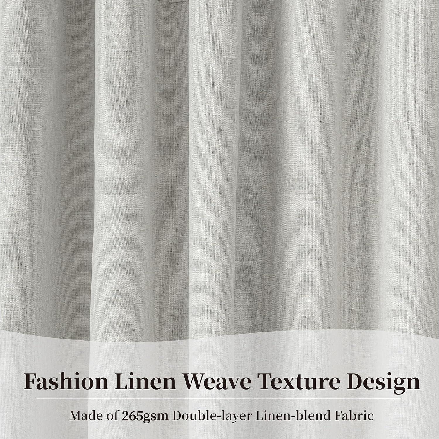 Cortinas Opacas KangBang 132x274 cm Gris Claro - 2 Paneles