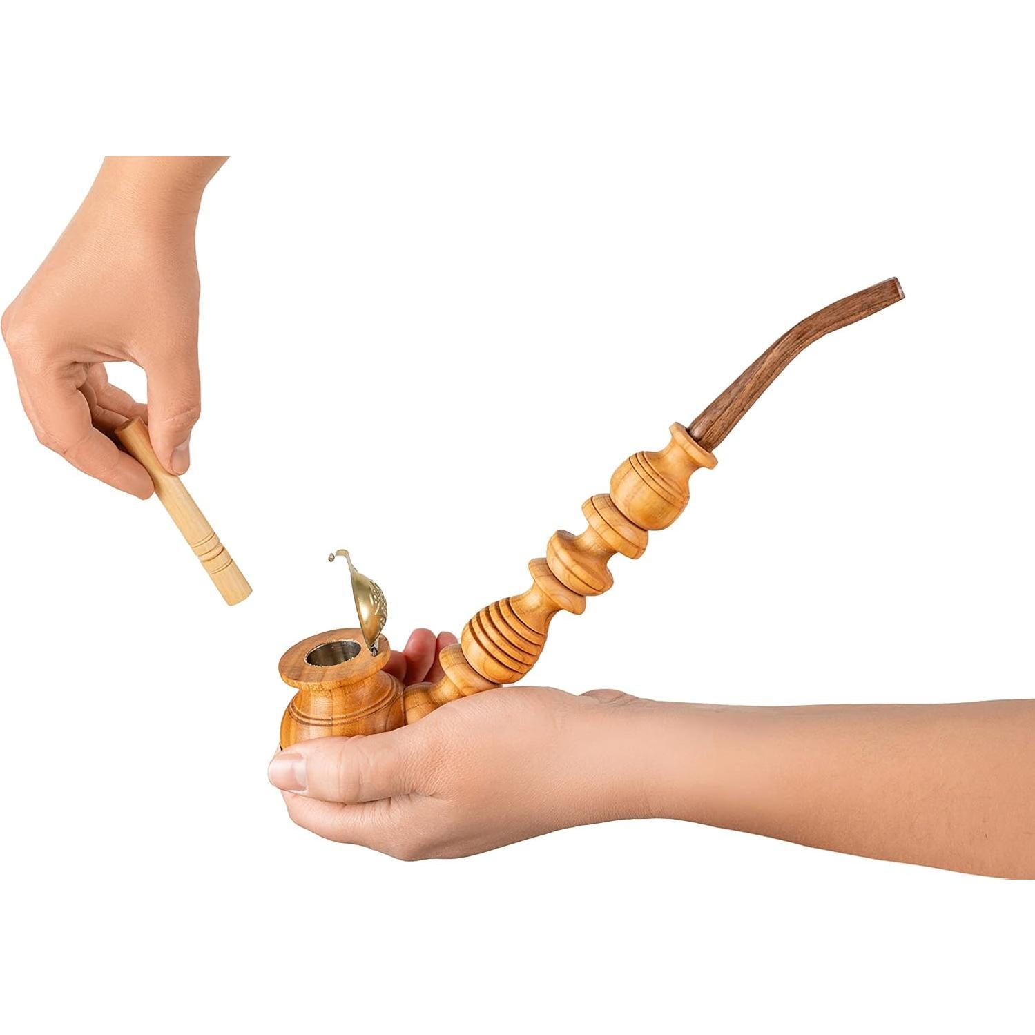 Pipa de Tabaco Dr. Watson Churchwarden Hecha a Mano 26.5 cm