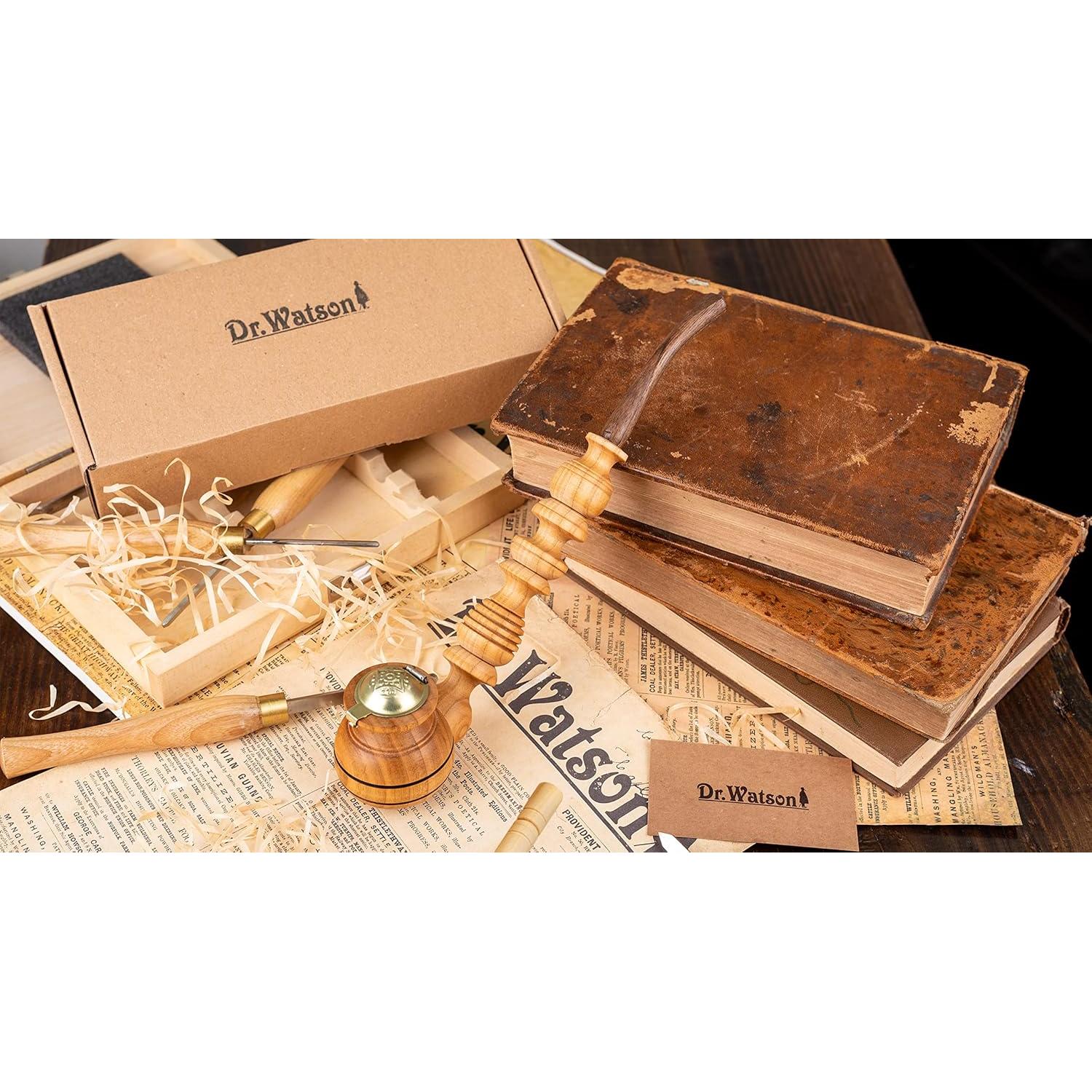 Pipa de Tabaco Dr. Watson Churchwarden Hecha a Mano 26.5 cm