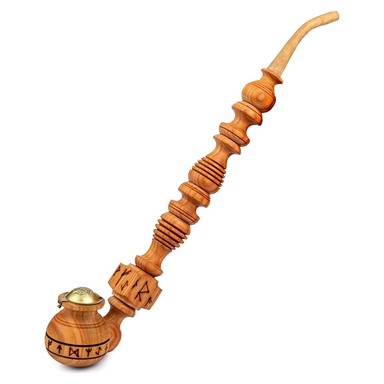 Pipa de Tabaco Dr. Watson Runas Hecha a Mano 37 cm