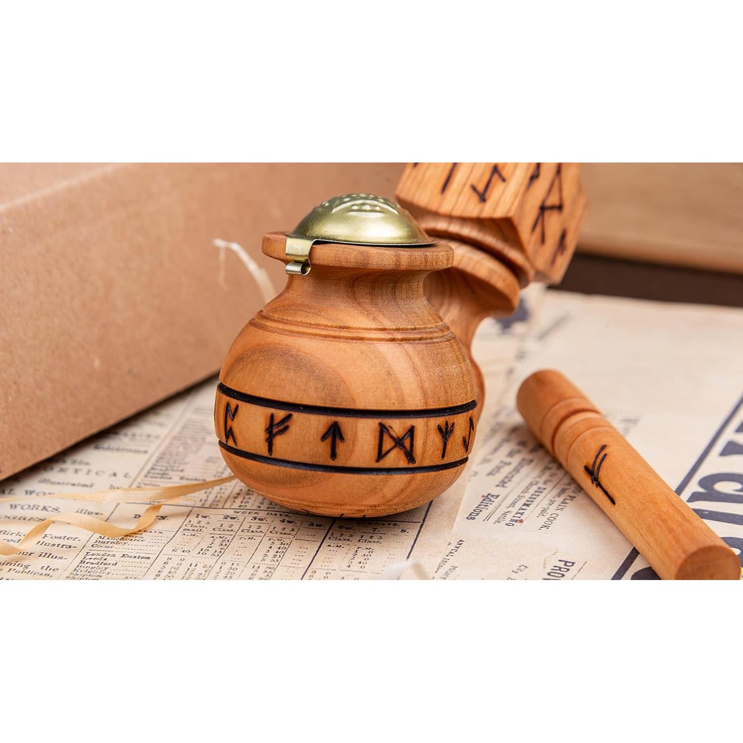 Pipa de Tabaco Dr. Watson Runas Hecha a Mano 37 cm