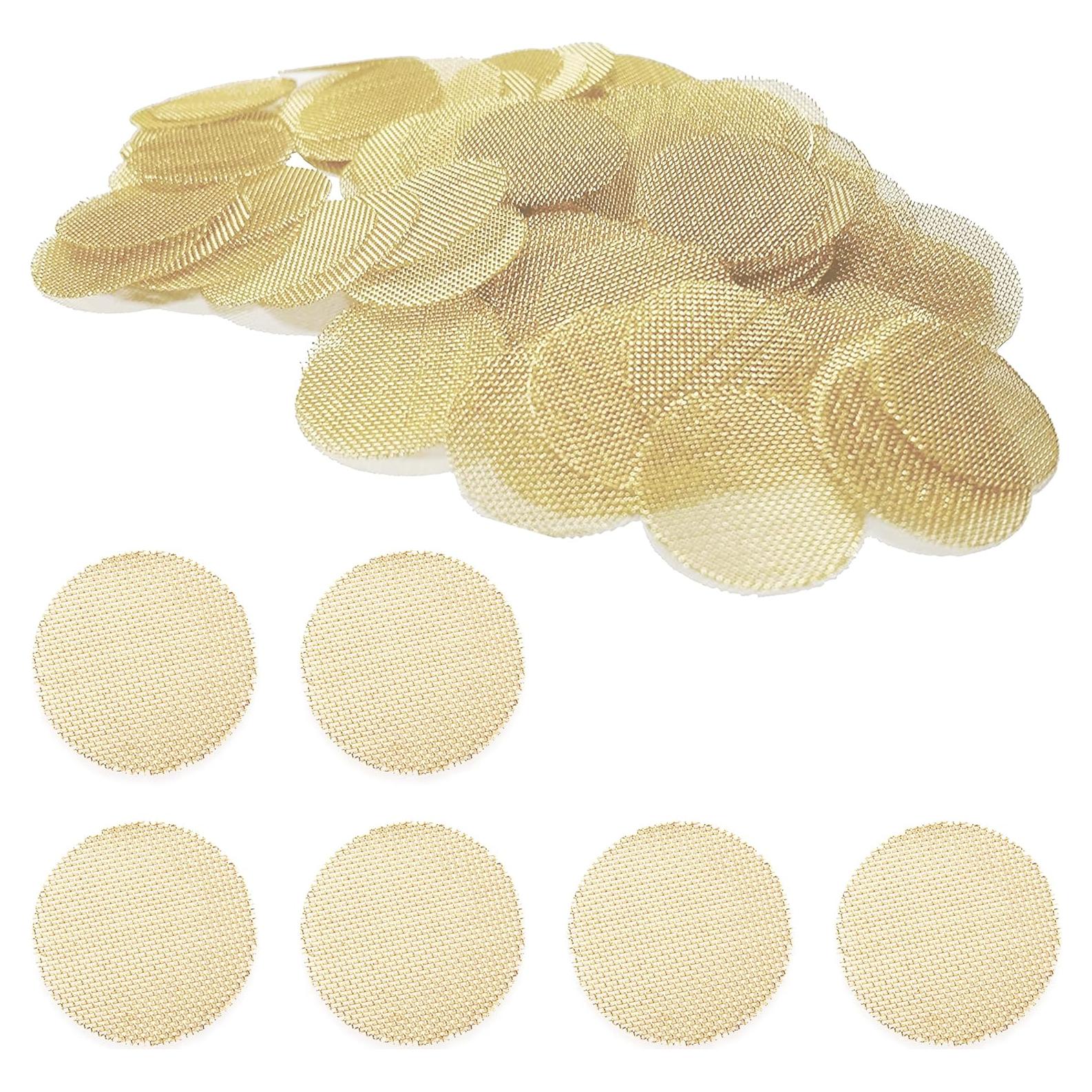 Pantallas de Tubo de Latón Gold Lion Gear 19 mm - Paquete de 50