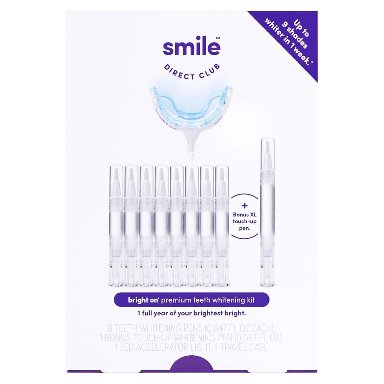 Kit Blanqueamiento Dental SmileDirectClub con Luz LED - 9 Tonos Blancos