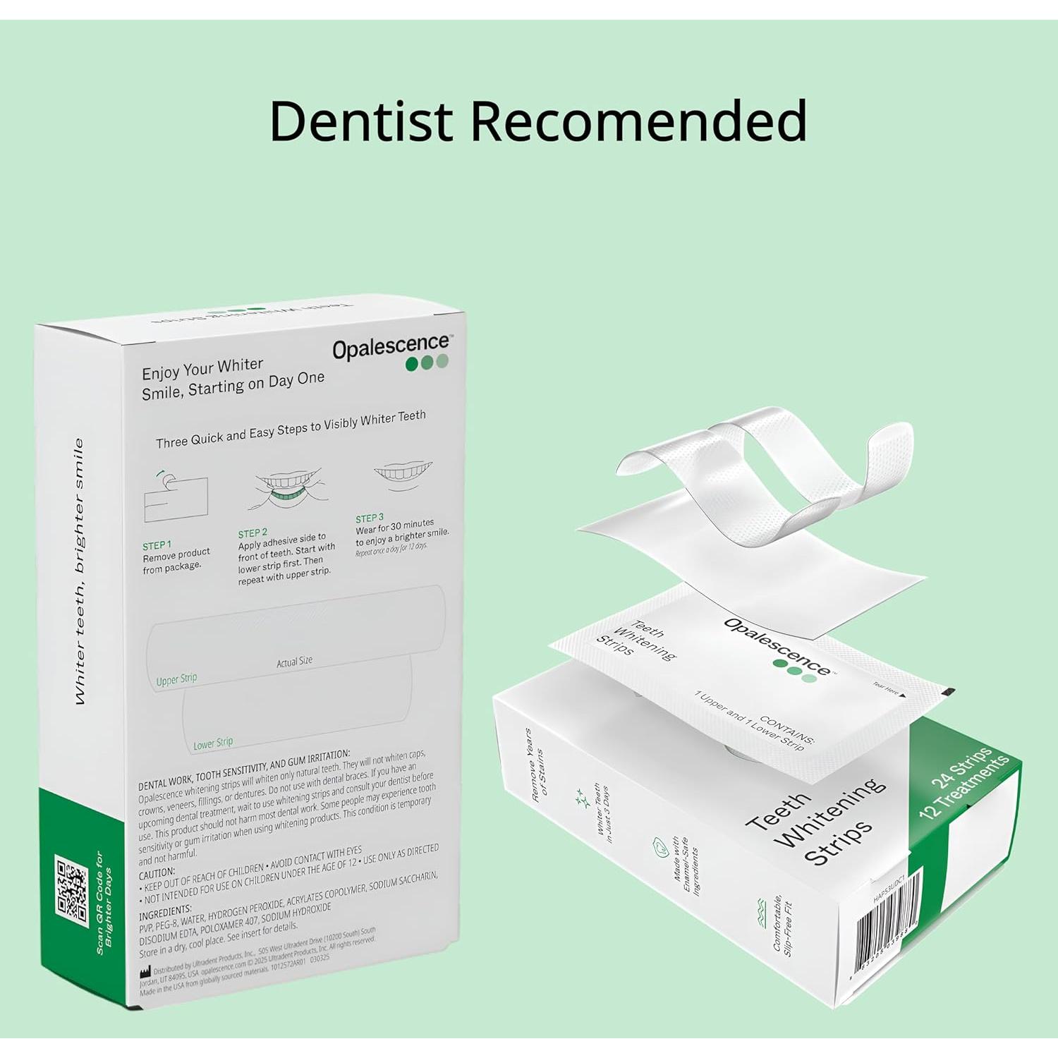 Tiras Blanqueadoras Opalescence 12 Tratamientos 10% Peróxido