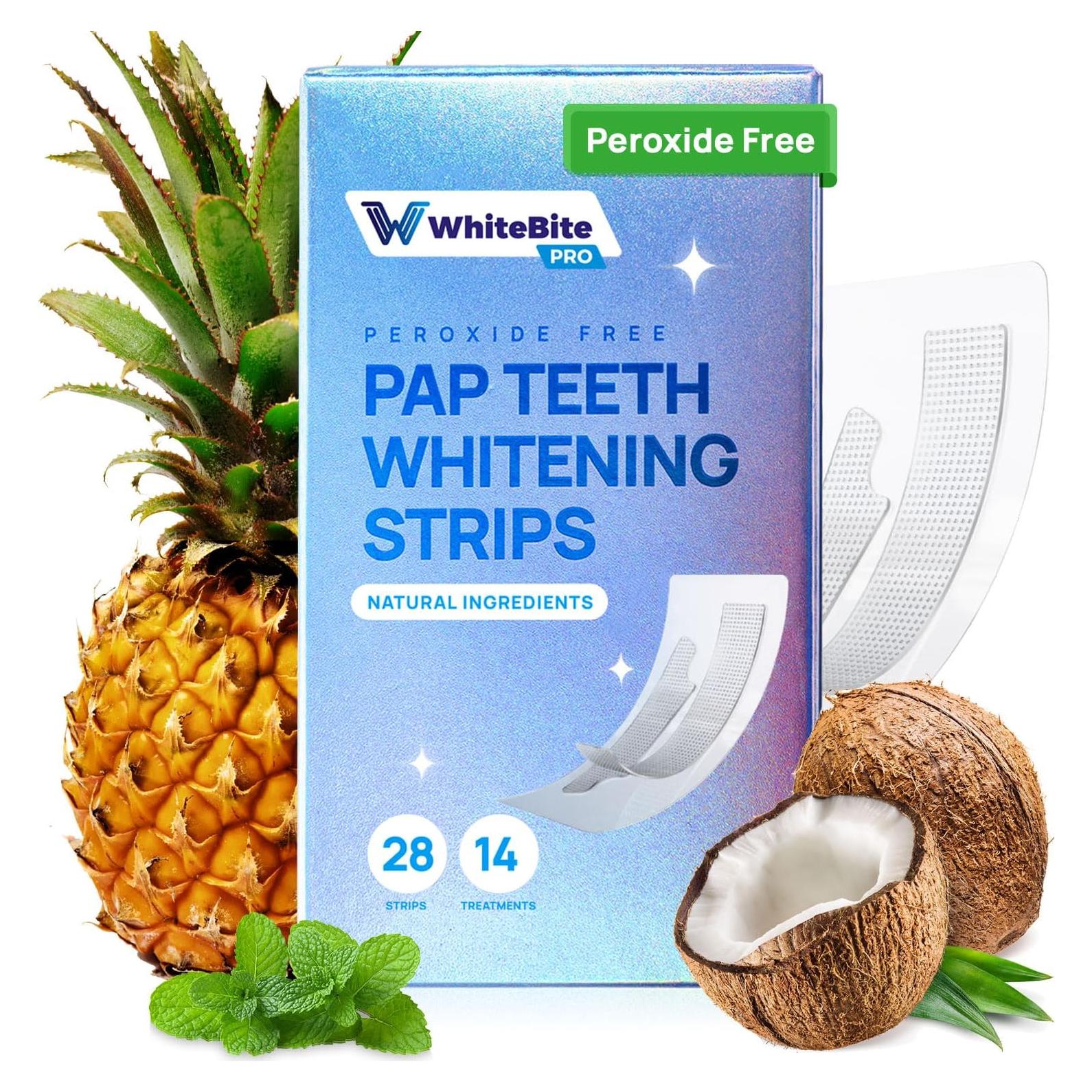 Tiras Blanqueadoras Whitebite Pro - 14 Tratamientos Naturales