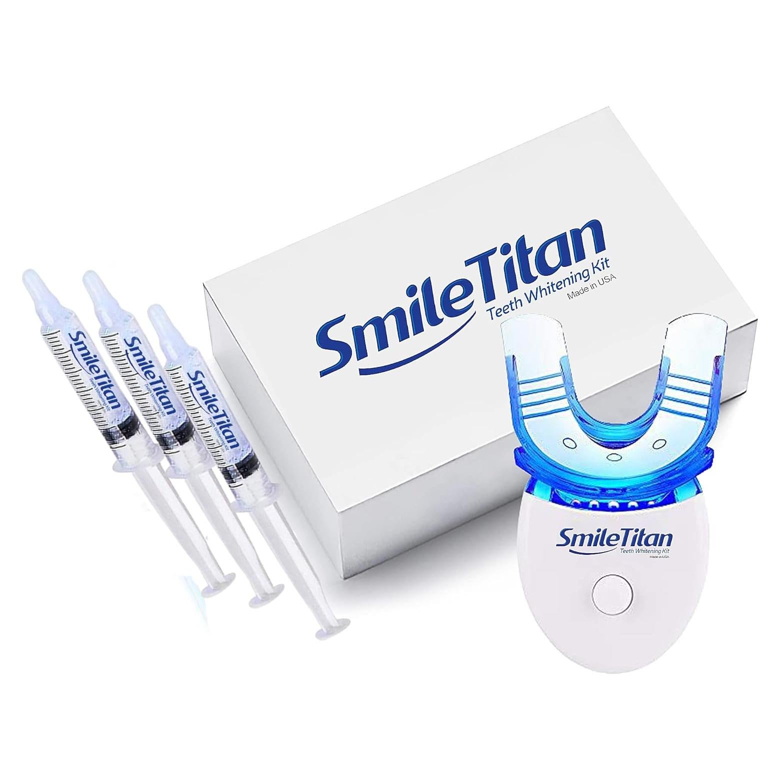 Kit de Blanqueamiento Dental Smile Titan con Luz LED - 5 Piezas