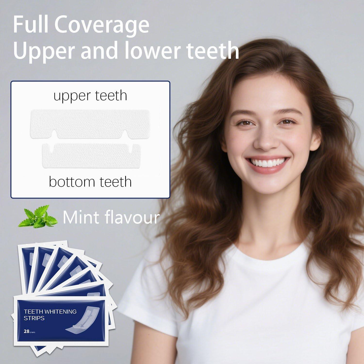 Tiras Blanqueadoras de Dientes Jughozu 28 Unidades para Sensibles