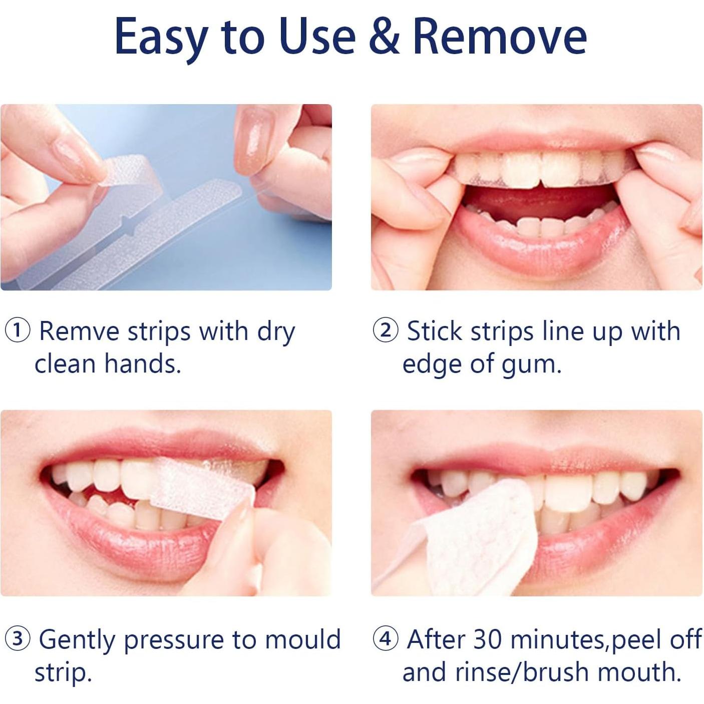 Tiras Blanqueadoras de Dientes Jughozu 28 Unidades para Sensibles