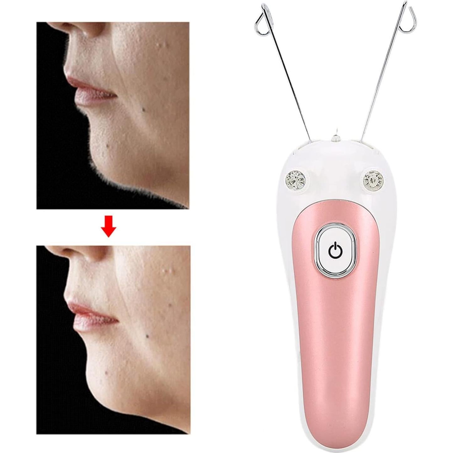 Epilador de Hilo Facial Eléctrico Watris Veiyi Rosa 5W