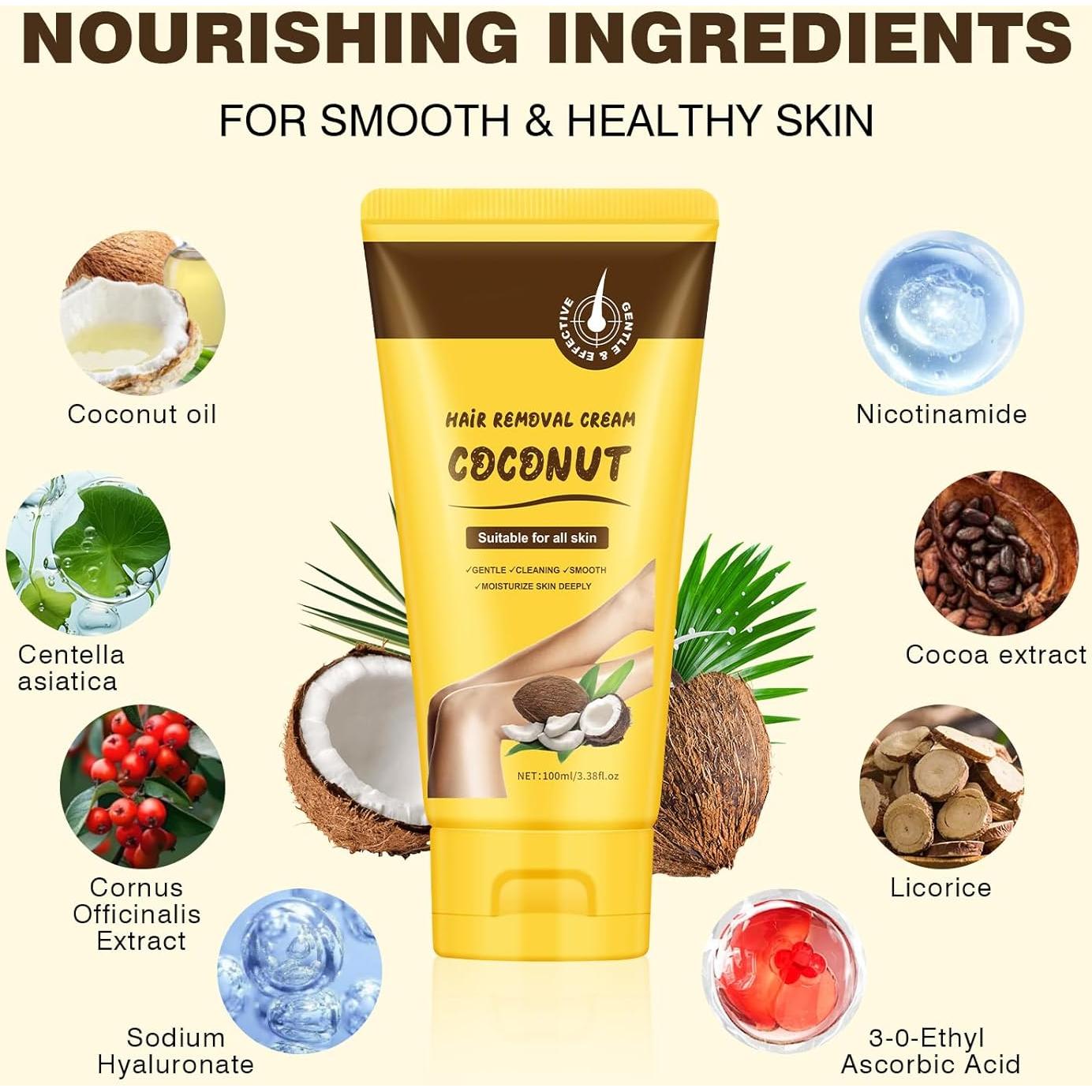 Crema Depilatoria Suave para Mujeres 25.5g - Sin Dolor