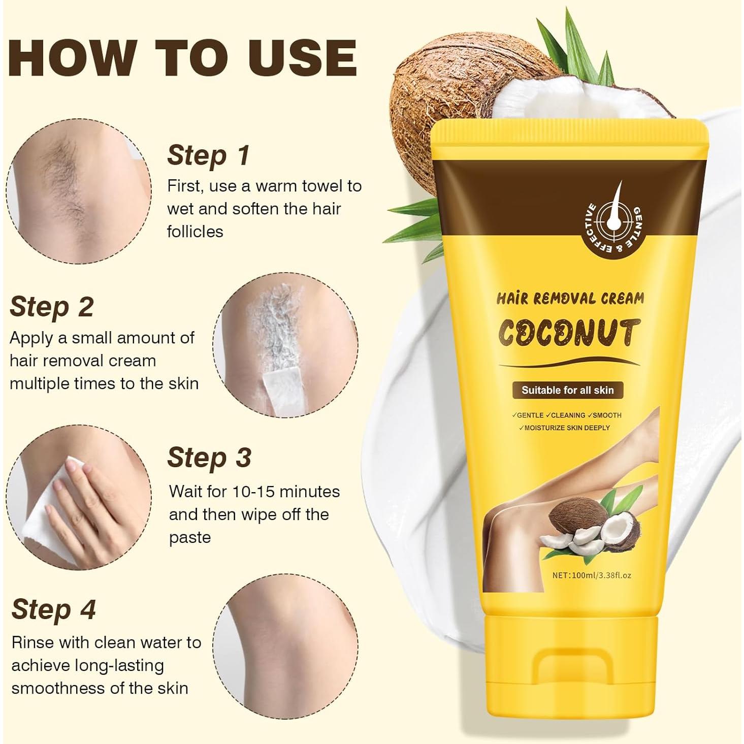 Crema Depilatoria Suave para Mujeres 25.5g - Sin Dolor