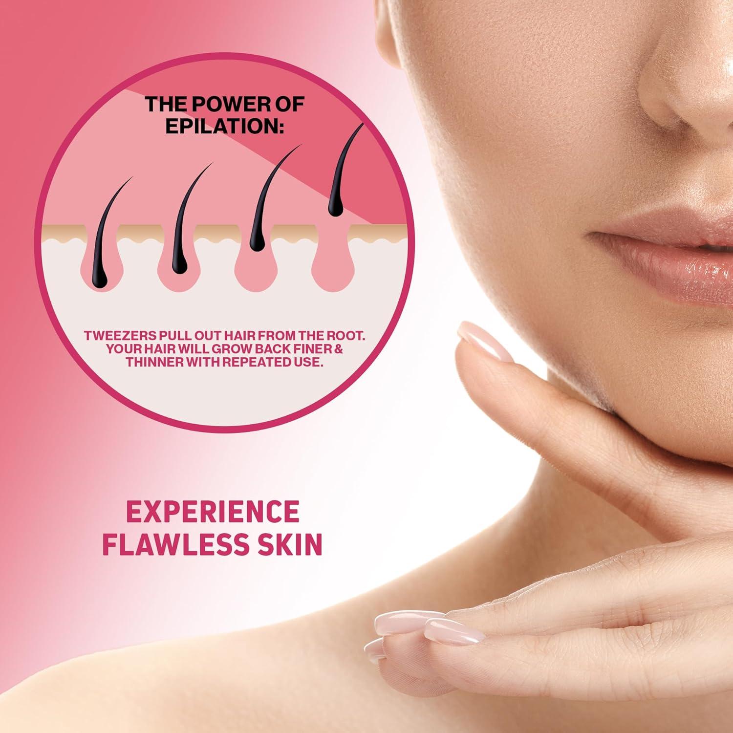 Depiladora Epilady Skinlady con Cable, 2 Velocidades, Rosa