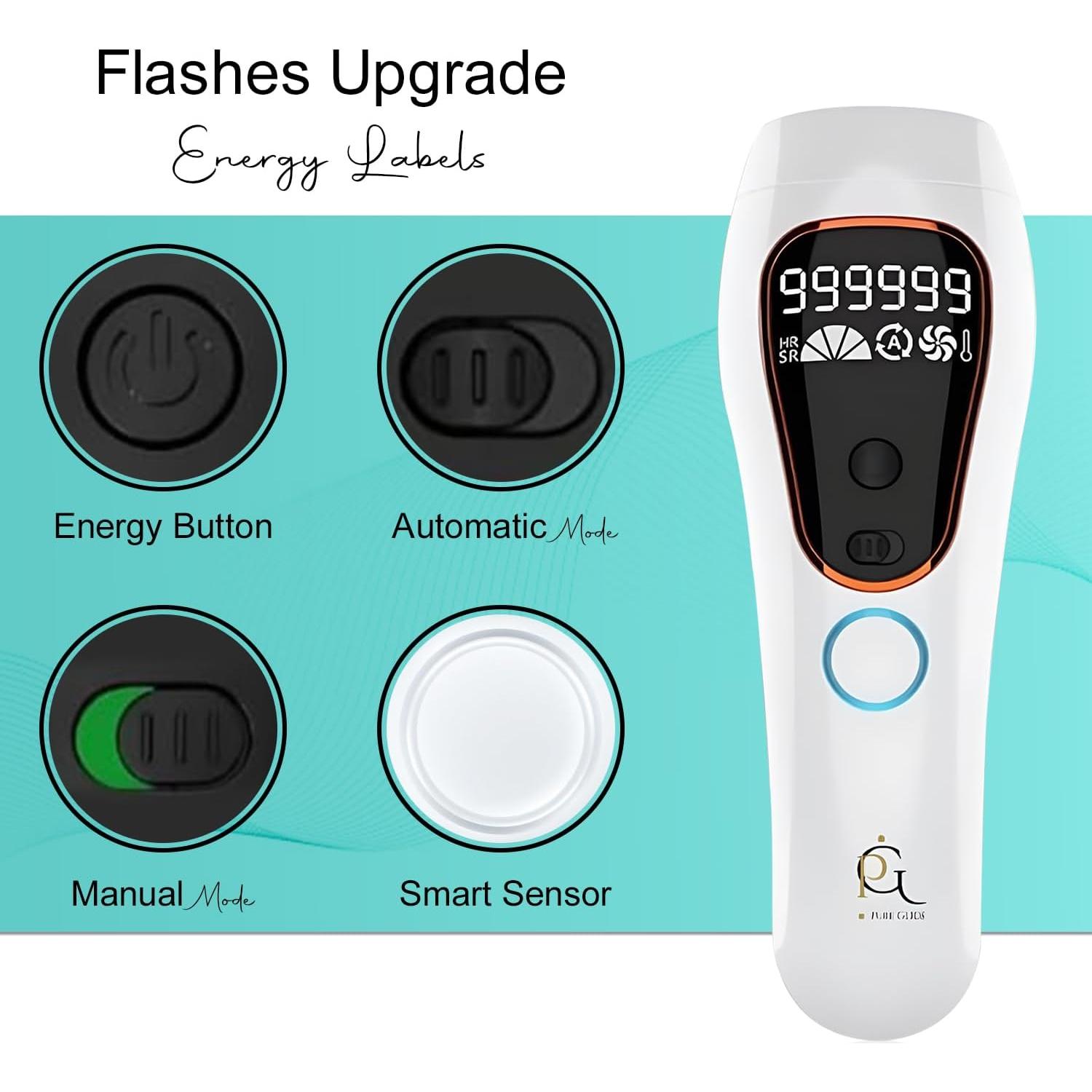 Depilador Láser IPL Semlamp 999,999 Destellos para Todo el Cuerpo