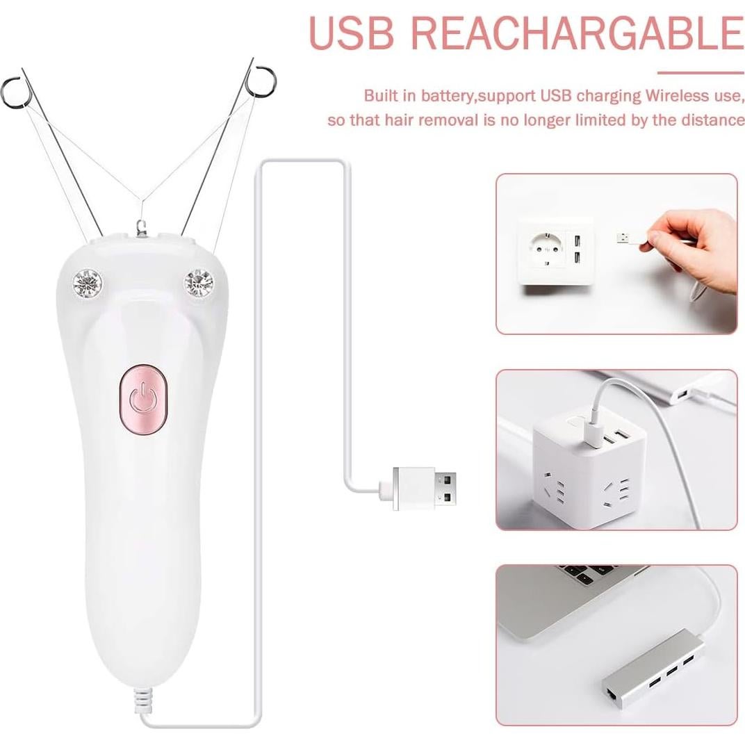 Epilador Eléctrico Inalámbrico Flylin para Vello Facial USB