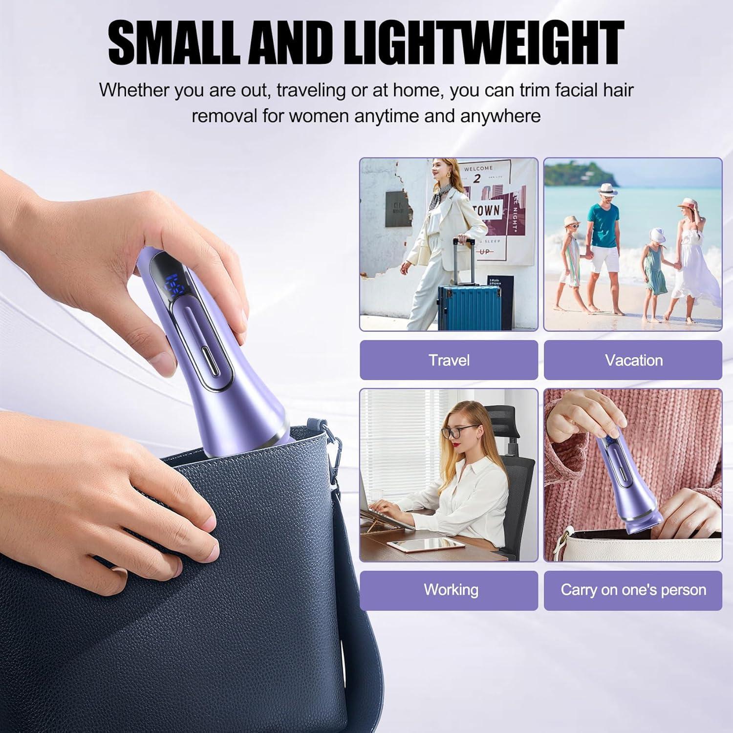 Depilador Facial 3.0 ATG 7-en-1 Recargable con Pantalla LED