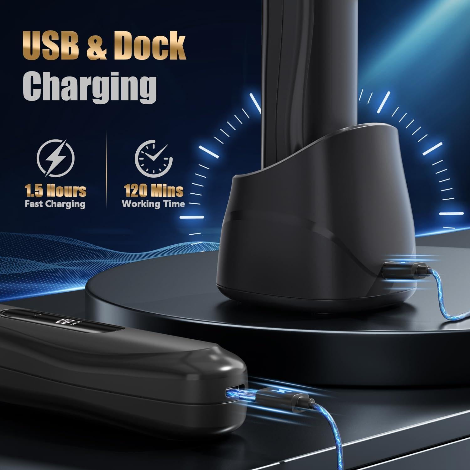 Afeitadora eléctrica a prueba de agua WENZHOU ZCB166 negra