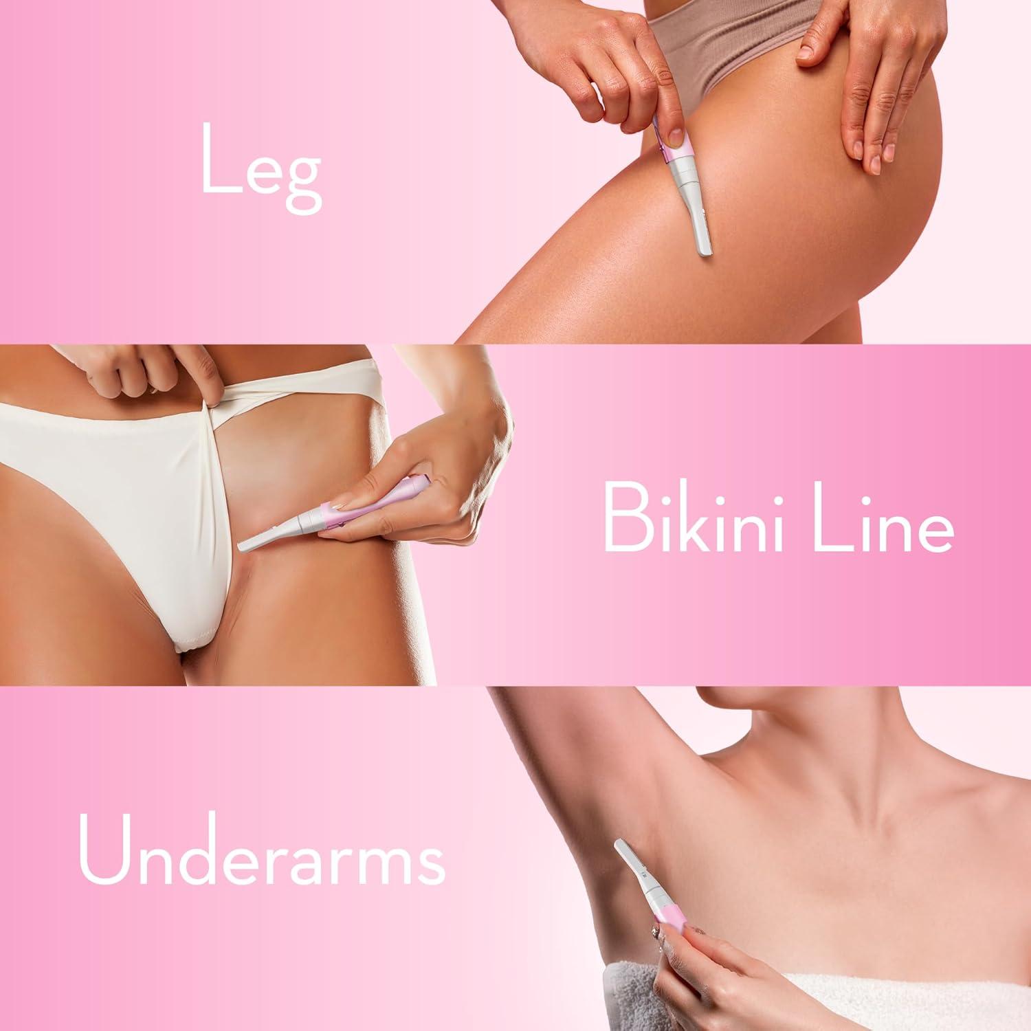 Recortadora de Vello Facial HS Rosa, Indolora y Precisa