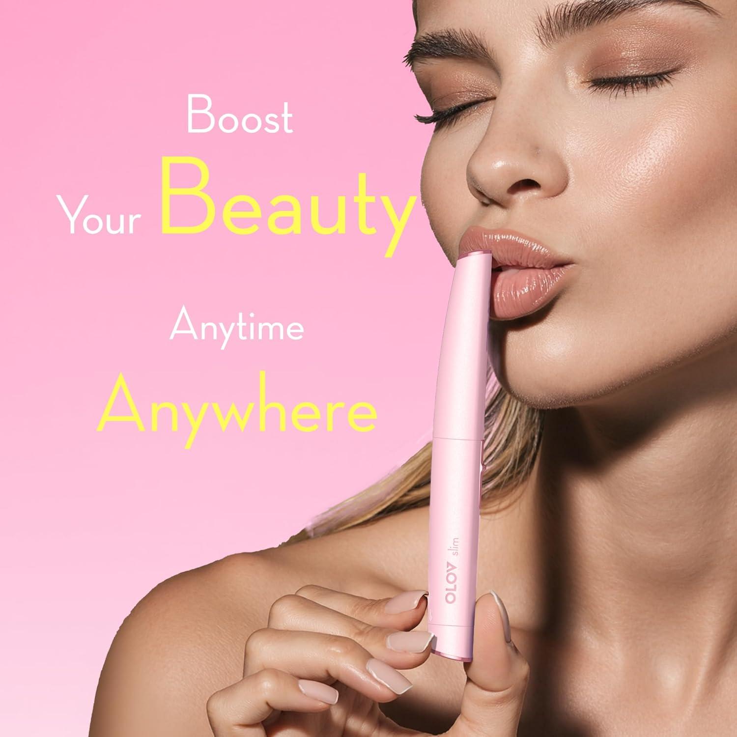 Recortadora de Vello Facial HS Rosa, Indolora y Precisa