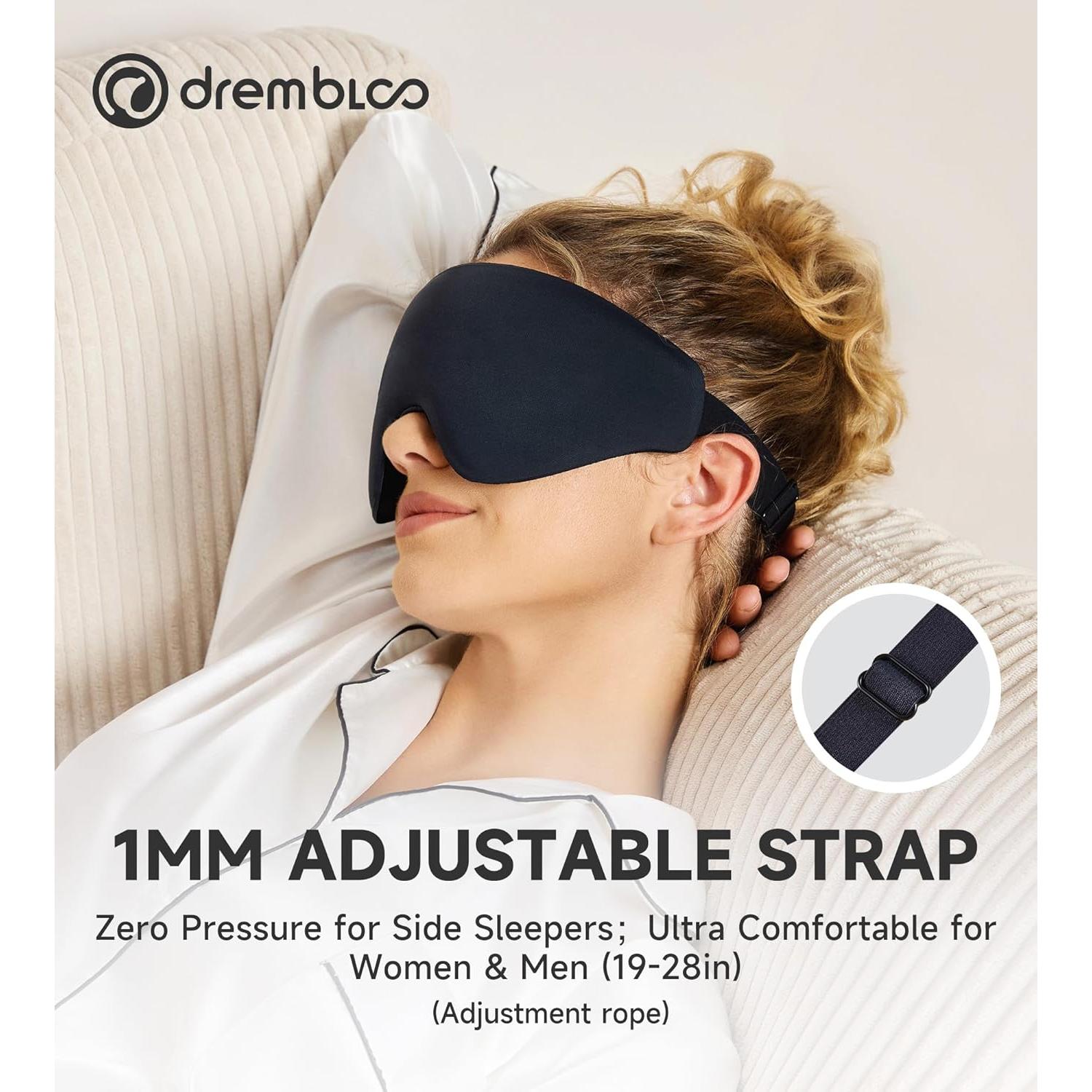 Máscara para dormir 3D Drembloo con espuma viscoelástica