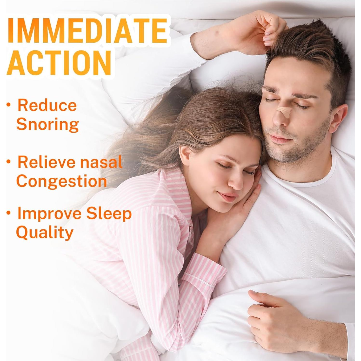 120 Tiras Nasales Anti Ronquidos LMOHBJ - Fuerza Extra