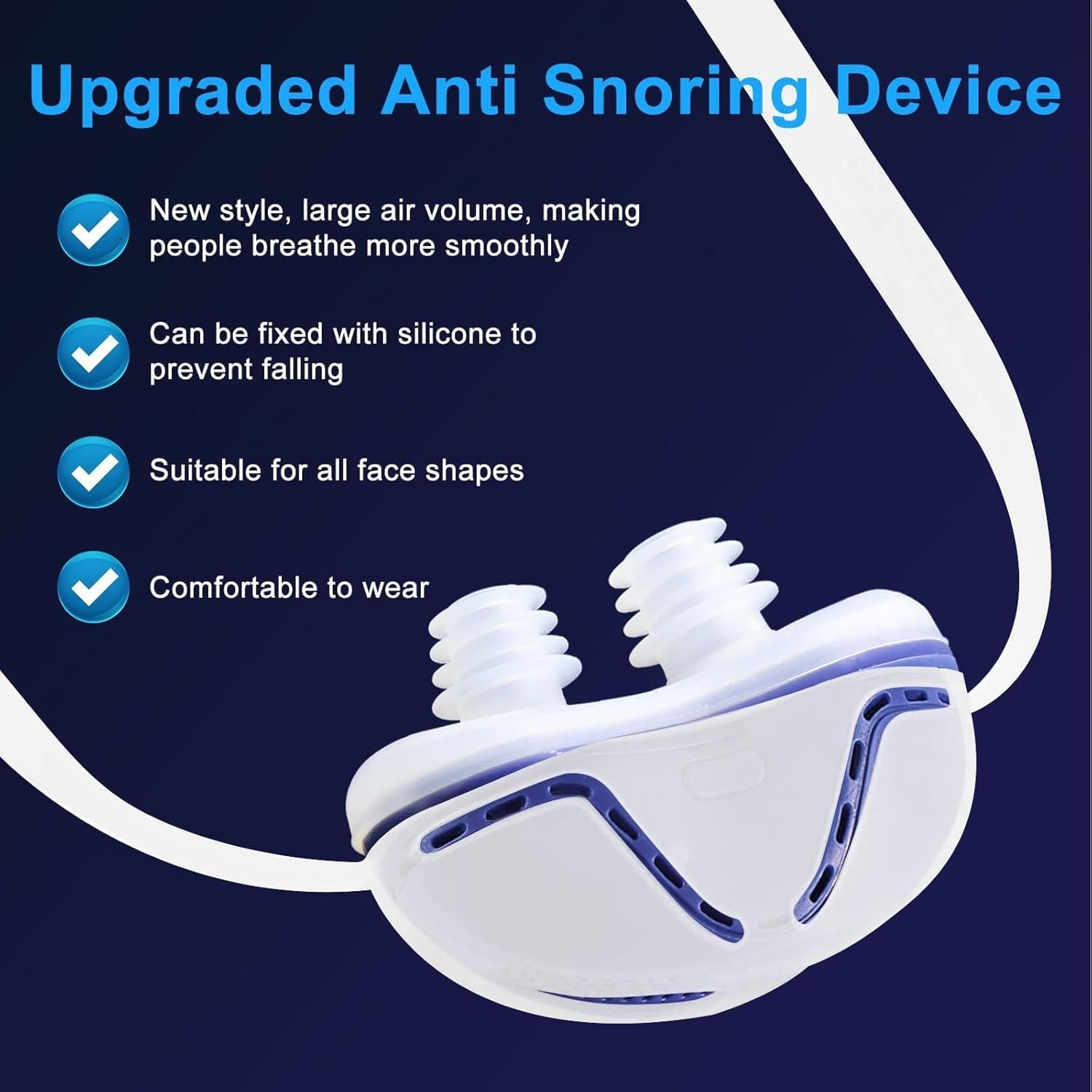 Dispositivo Antisnoring LUNIA Azul - Solución para Ronquidos