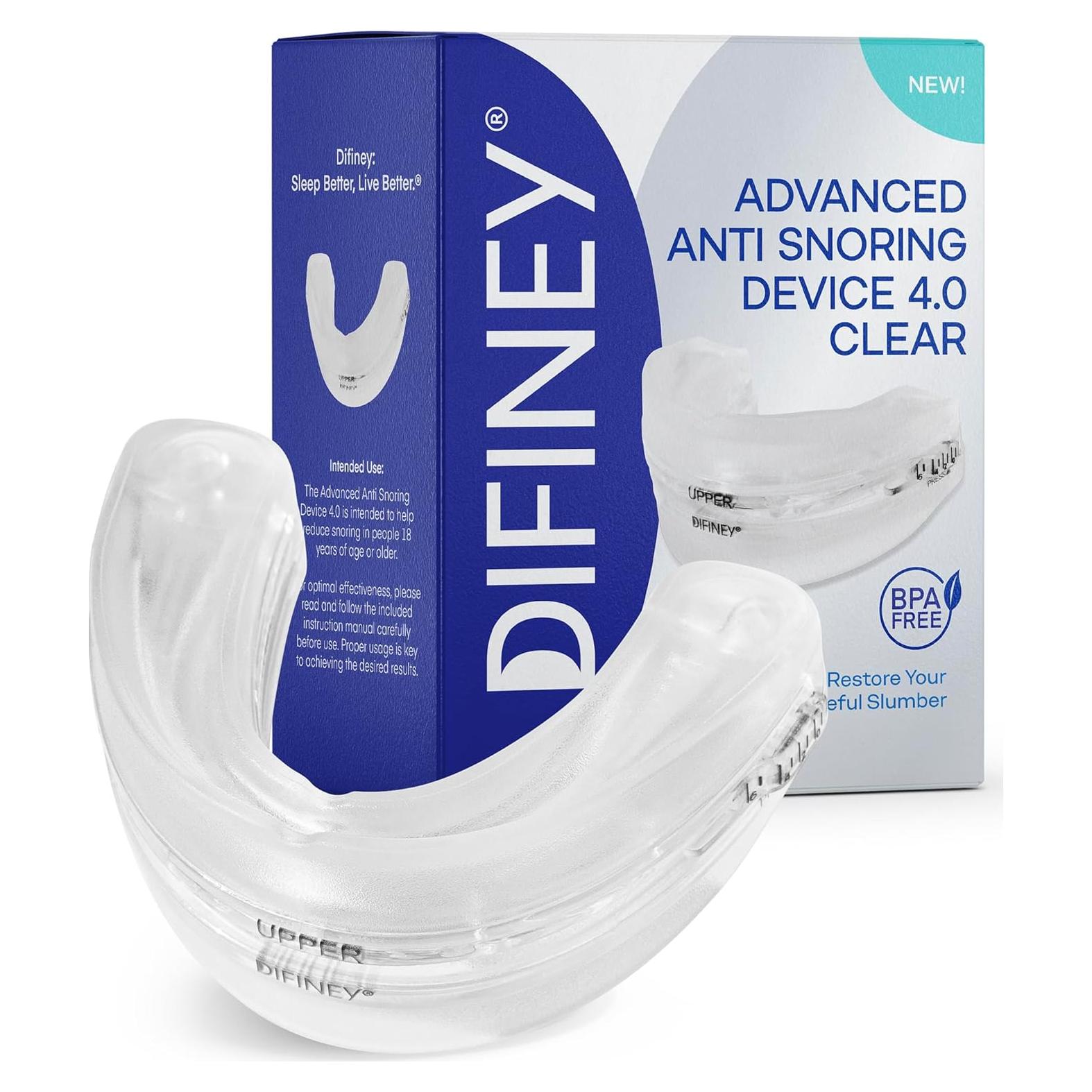 Dispositivo Antisnore Difiney 4.0 Ajustable - Protector Bucal Transparente