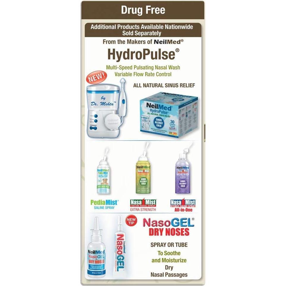 Kit de Enjuague Nasal NeilMed con Xilitol - 50 Unidades