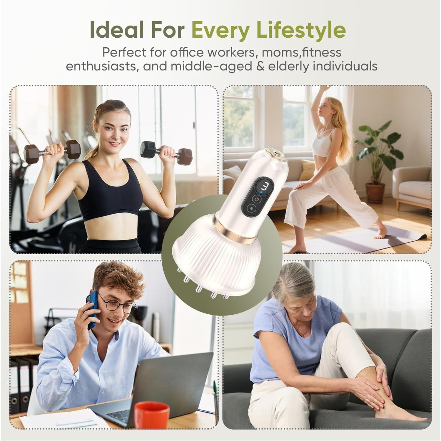 Masajeador Drenaje Linfático REDLOOK 005K Blanco - Anticelulitis