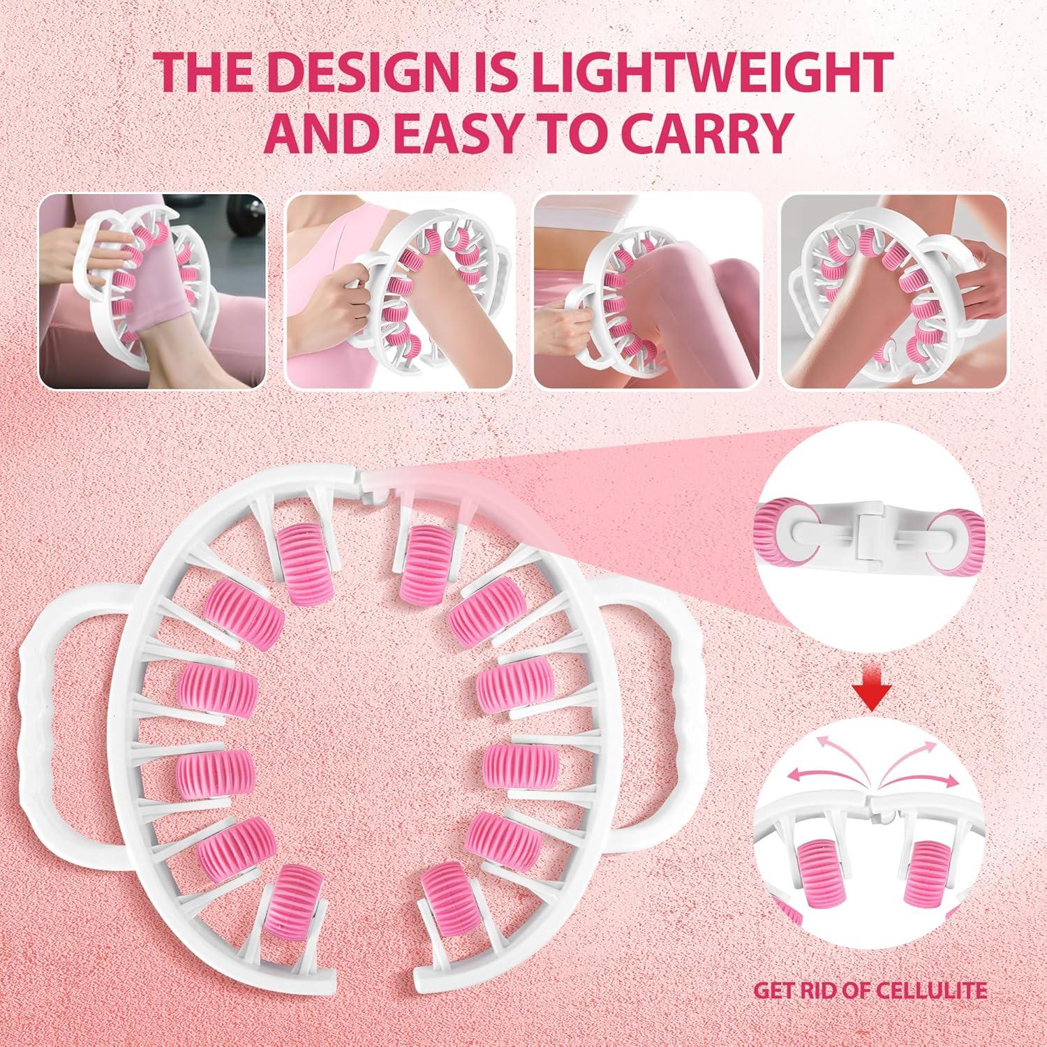 Rodillo Masajeador Docemel para Celulitis y Drenaje Linfático - 21.5x26 cm