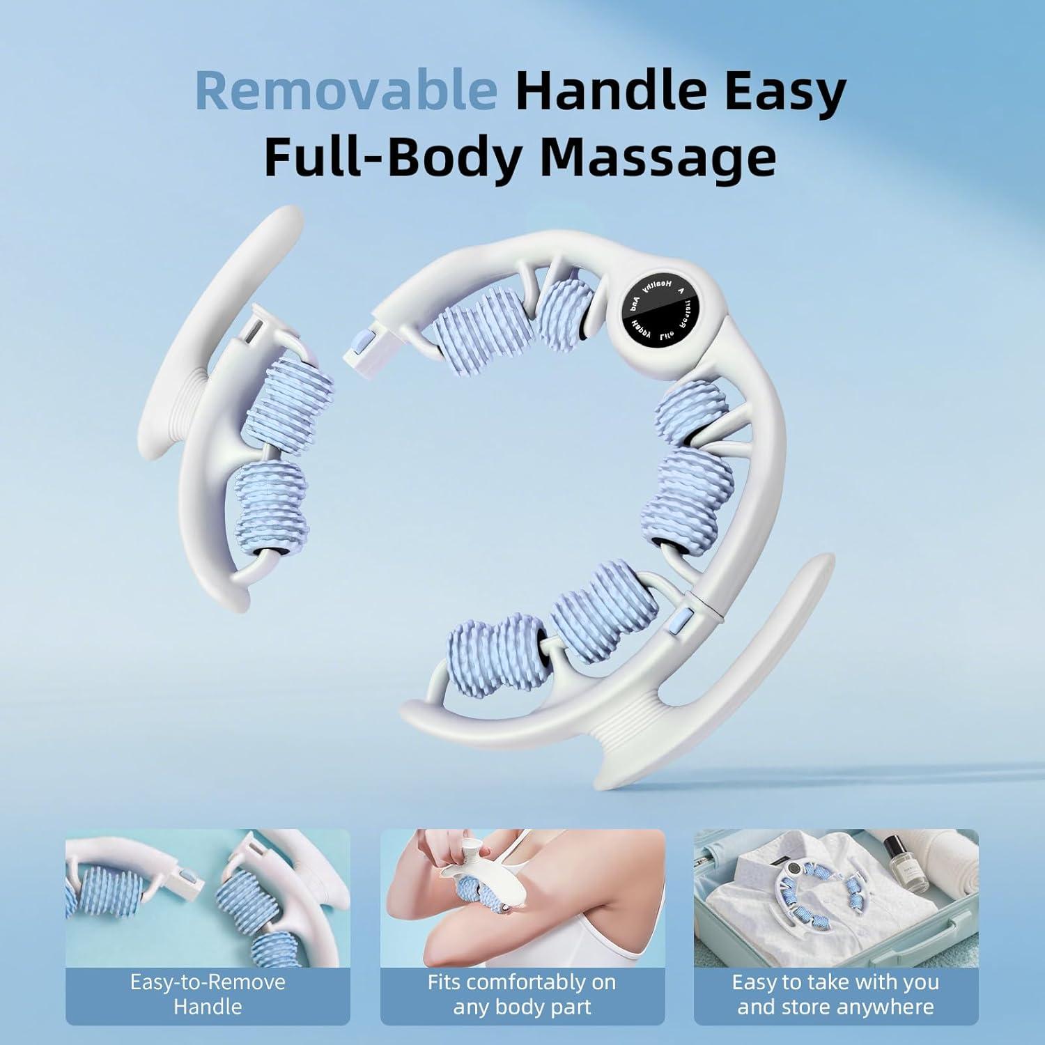 Rodillo de Masaje Anticelulitis LOTPICK Azul 25.9x25x4cm