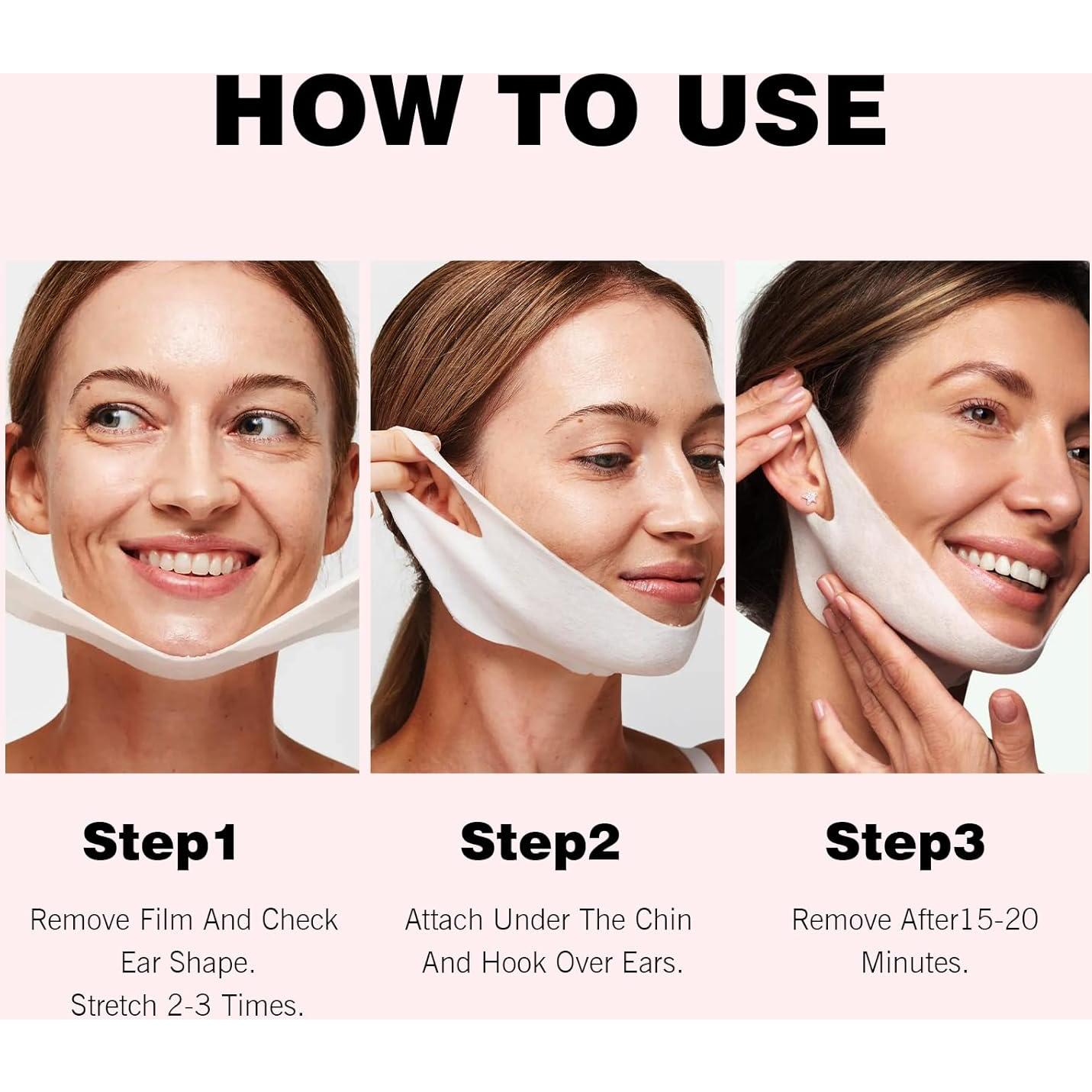 Mascarilla V Line Reafirmante para el Rostro y Cuello - 10 Unidades