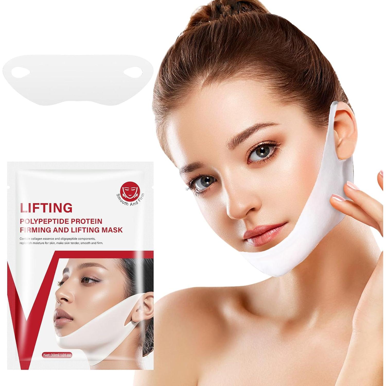 Mascarilla V Line Reafirmante para el Rostro y Cuello - 10 Unidades