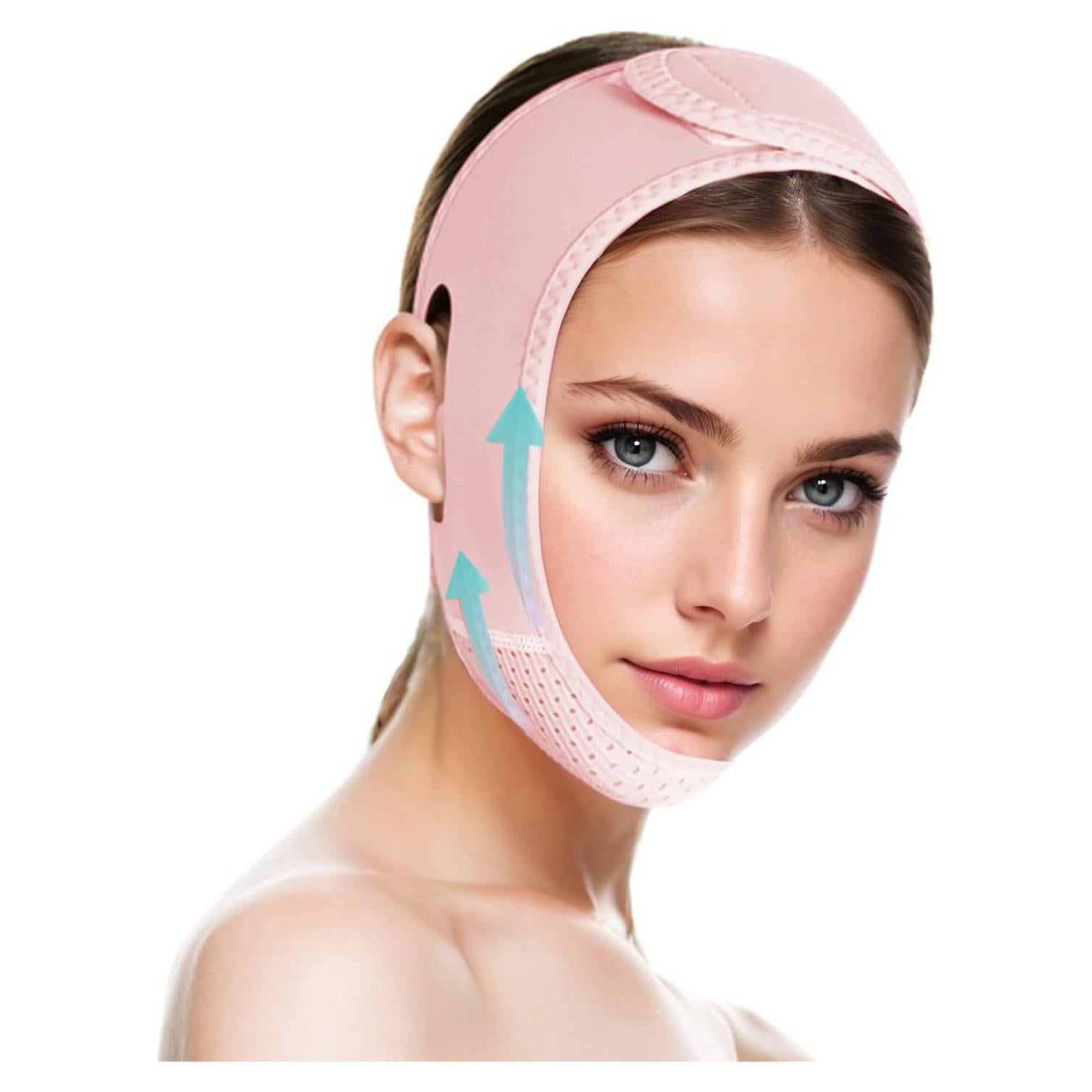 Mascarilla Elevadora Facial ROWMATE Rosa Claro Mediana