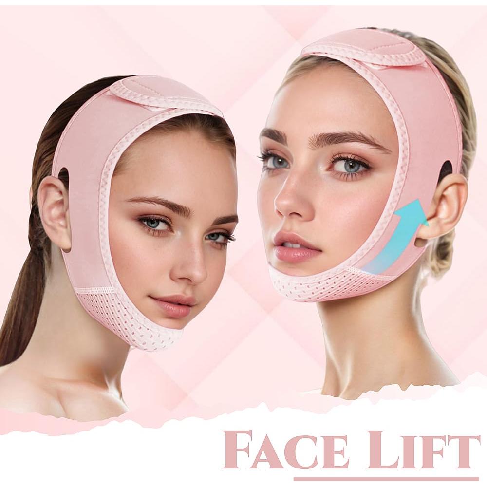 Mascarilla Elevadora Facial ROWMATE Rosa Claro Mediana