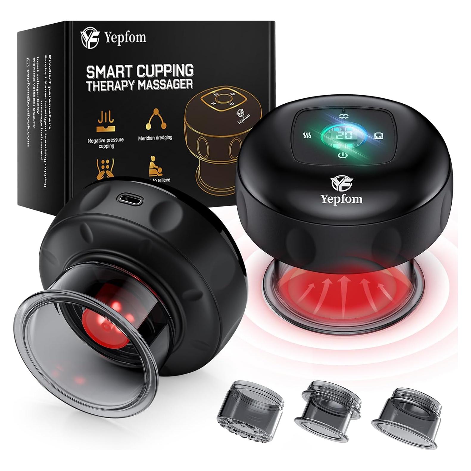 Set de Ventosas Inteligente 5-en-1 Yepfom con Calor y Luz Roja