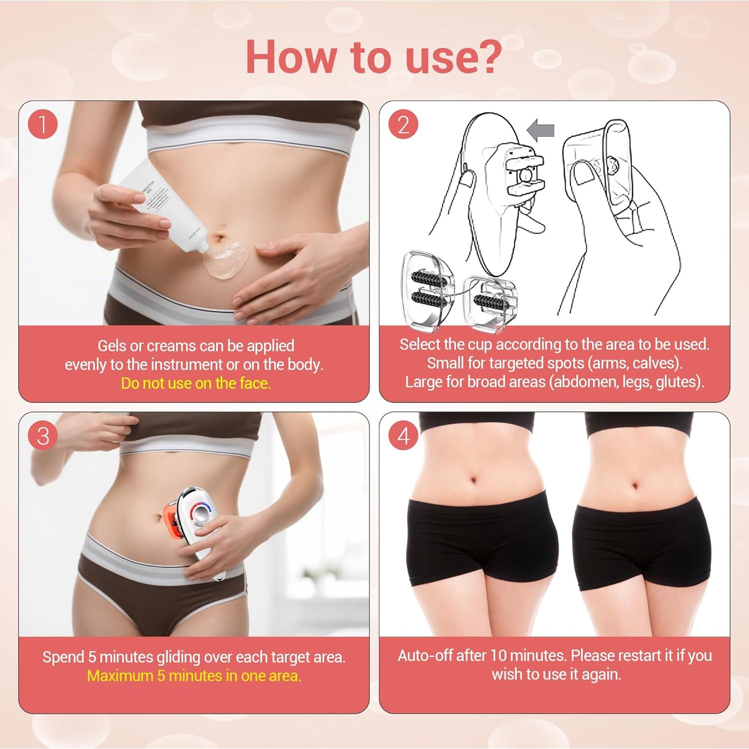 Máquina de Esculpido Corporal Queleay 3 en 1 con Ventosas