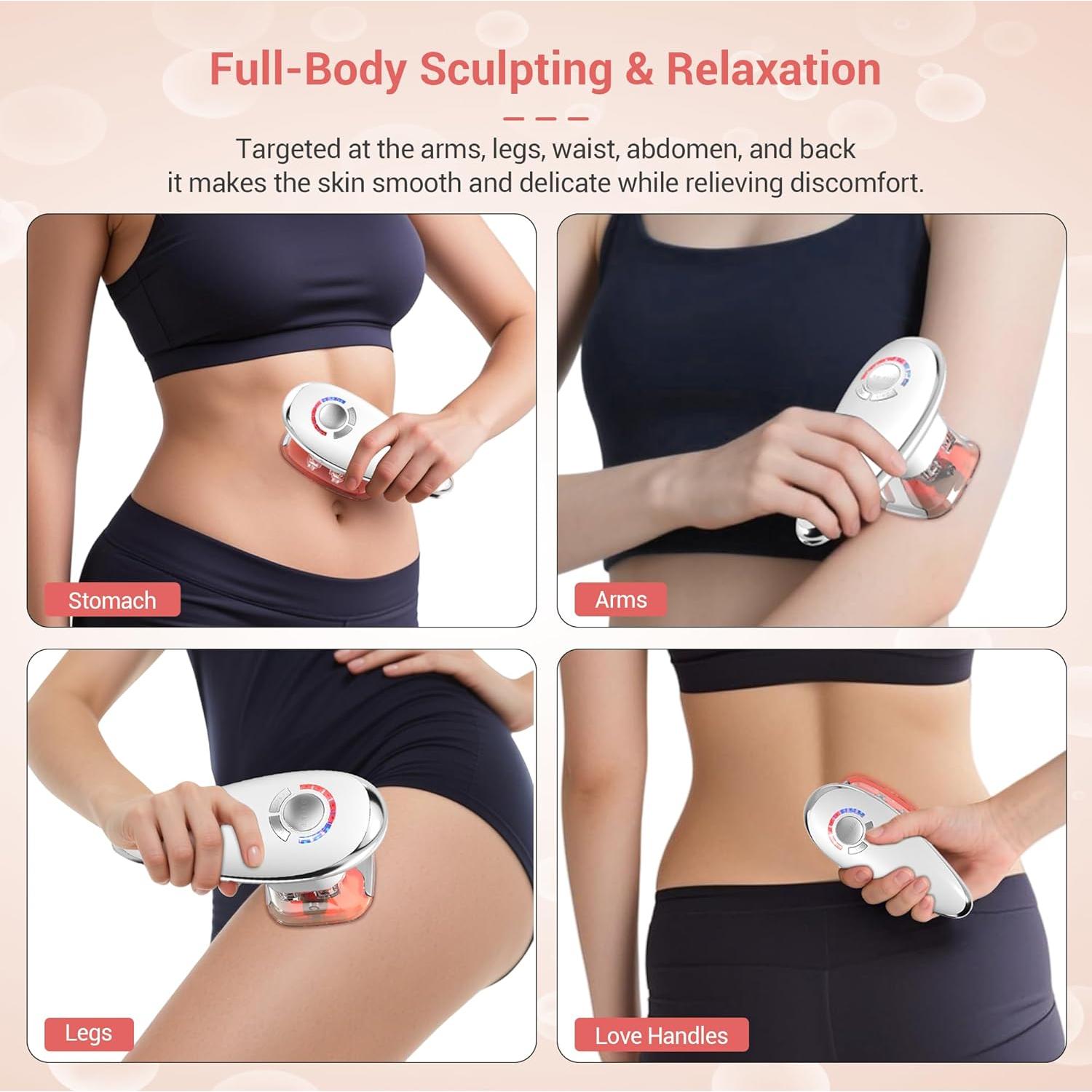 Máquina de Esculpido Corporal Queleay 3 en 1 con Ventosas