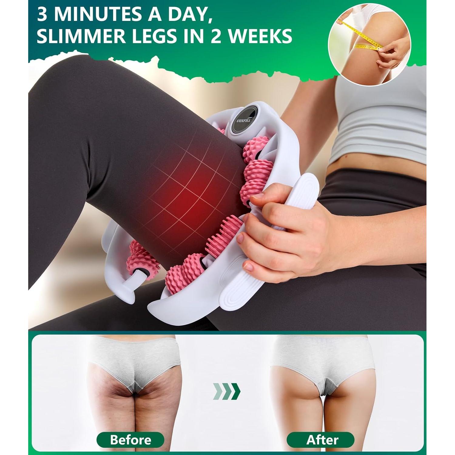 Rodillo de Masaje para Celulitis Uoxfill 360° Rosa