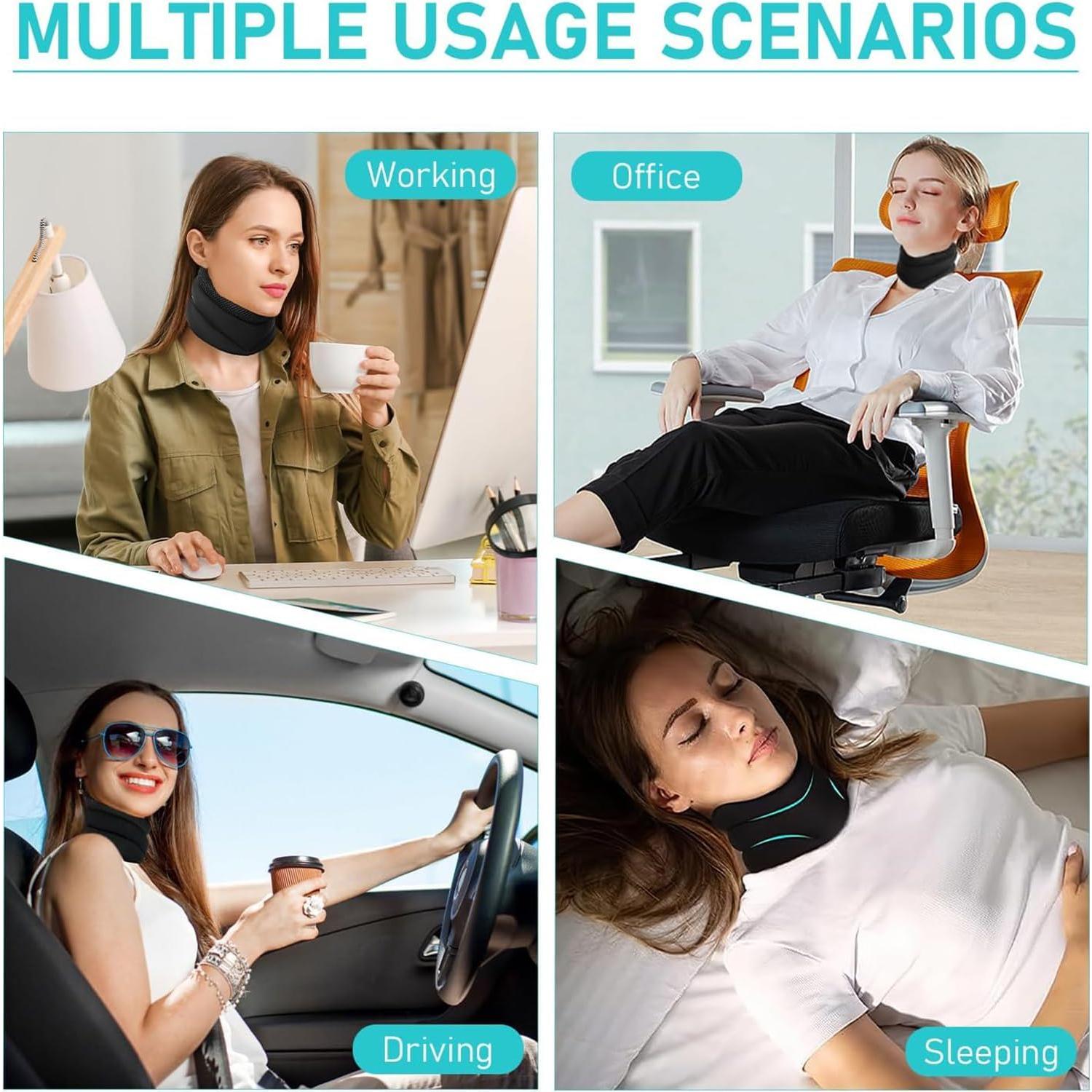 Soporte para el Cuello LAPUOTSP Ajustable Ergonómico Negro