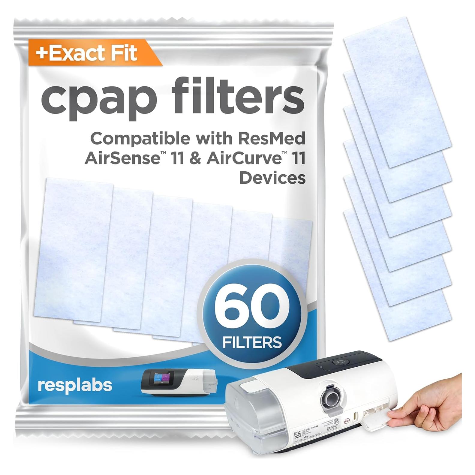 Filtros CPAP Resplabs para ResMed AirSense 11 - Paquete de 60